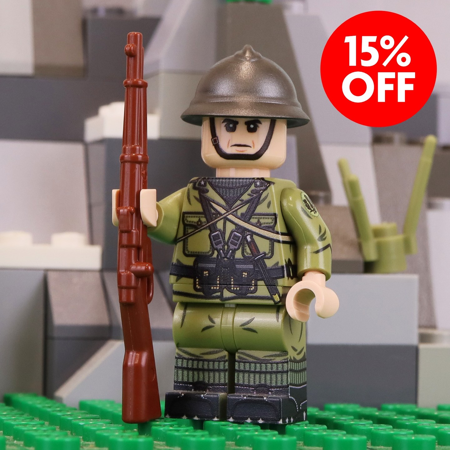 💥 SALE ALERT! 💥
Our WW1 Italian Arditi Soldier minifigures are 15% off for a limited time!
Don’t miss your chance, grab yours now on our website (link in bio)!
-
#unitedbricks #minifigure #lego #minifigures #legolife #legohistory #historical #historicalminiatures #ww1 #ww1lego #legoww1 #ww1arditi #arditi #italian