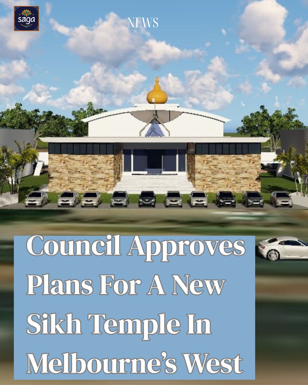 Council Approves Plans For A New Sikh Temple In Melbourne’s West
Wyndham City Council’s Planning Committee has approved plans for a major Sikh temple and community centre at Hoppers Crossing in Melbourne’s West.
The proposal had received over 100 objections from local residents who had raised concerns about increased traffic, noise and safety.
Councillor Preet Singh, who backed the grant of approval along with eight other councillors, had said that the development had “significant cultural and community importance to both the Sikh and Hindu communities in Wyndham.”
“Sikhs have a proud history in Australia, fighting alongside our forces in both world wars,” Cr Sing said at the planning committee meeting on November 11, 2025.
“This Gurdwara honors this legacy, continuing with the tradition of seva, selfless service and solidarity, Wyndham is growing its diverse and vibrant and full of promise. The Gurdwara will not only serve the Sikh community, but all residents, enriching our region socially, culturally and spiritually.”
The large new Gurudwara - a place of worship for the Sikh community - and community centre is coming up at 405 Sayers Road, Hoppers Crossing. The main building will rise to 18 metres and feature a distinctive five-metre high dome symbolising the community’s Punjab Sikh heritage.
Public opposition to the plans for a new Sikh temple focused on concerns over increased traffic congestion, noise pollution, parking adequacy, and the compatibility of a large assembly centre in a low-density residential zone.
Read the full story on www.sagatimes.com.au