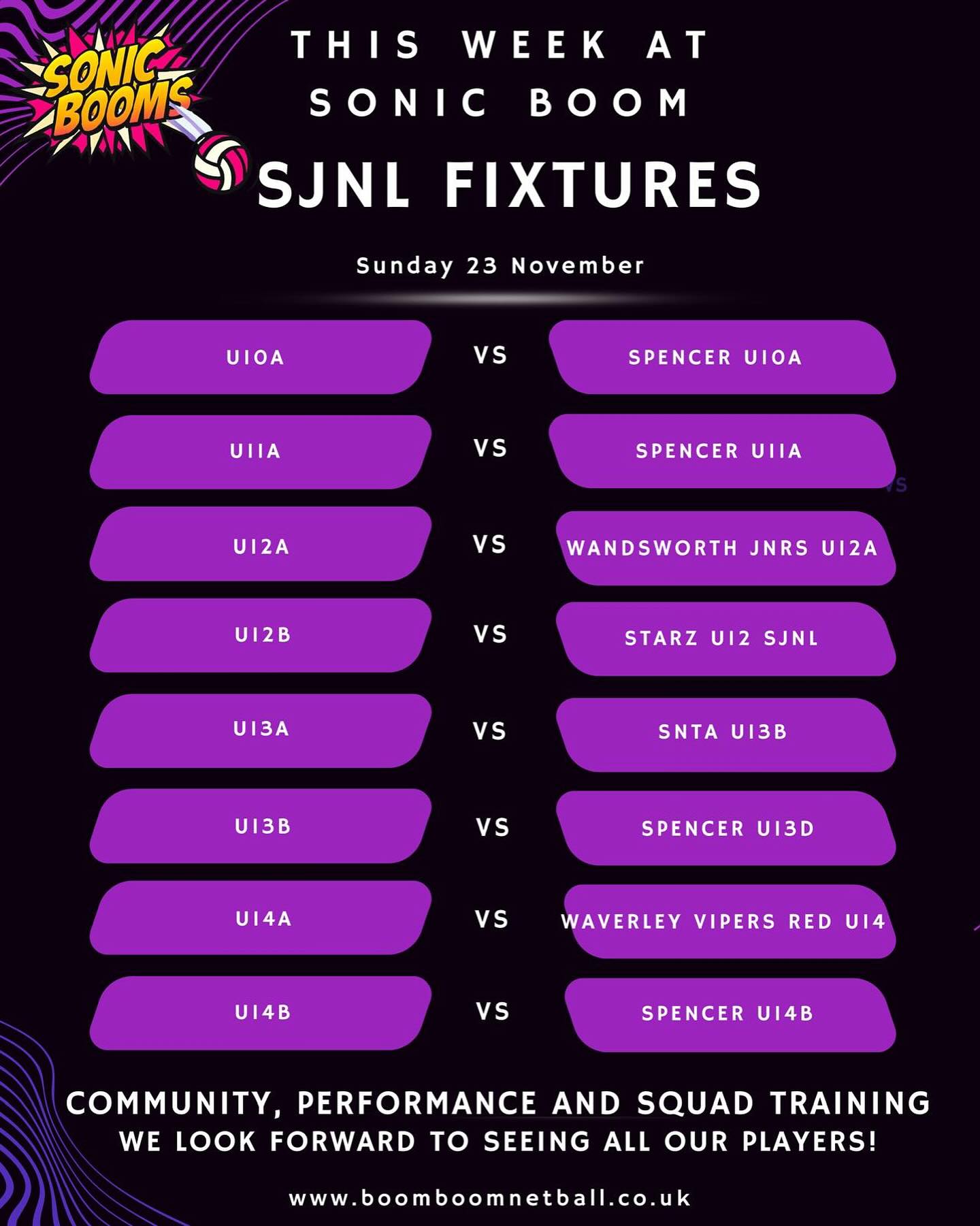 Here we go team 💥💥.. another exciting Sunday ahead in the SJNL 🥳💜💥🙏
Good luck to all our athletes 🙌🫶🤞
@surreycountynetball