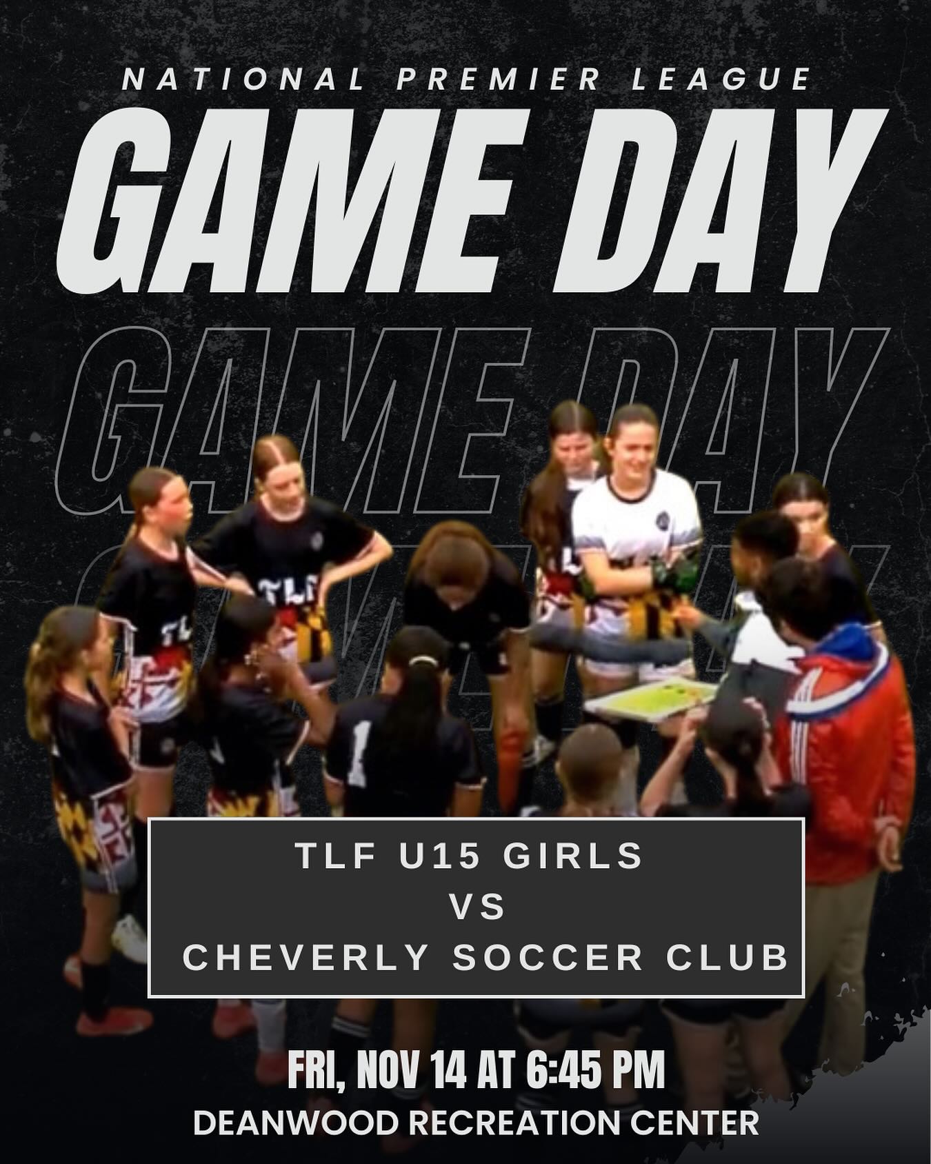 TLF U15 Girls game of the season!!
Deanwood Rec, Nov 14 at 7:20
@nationalpremierleagues
