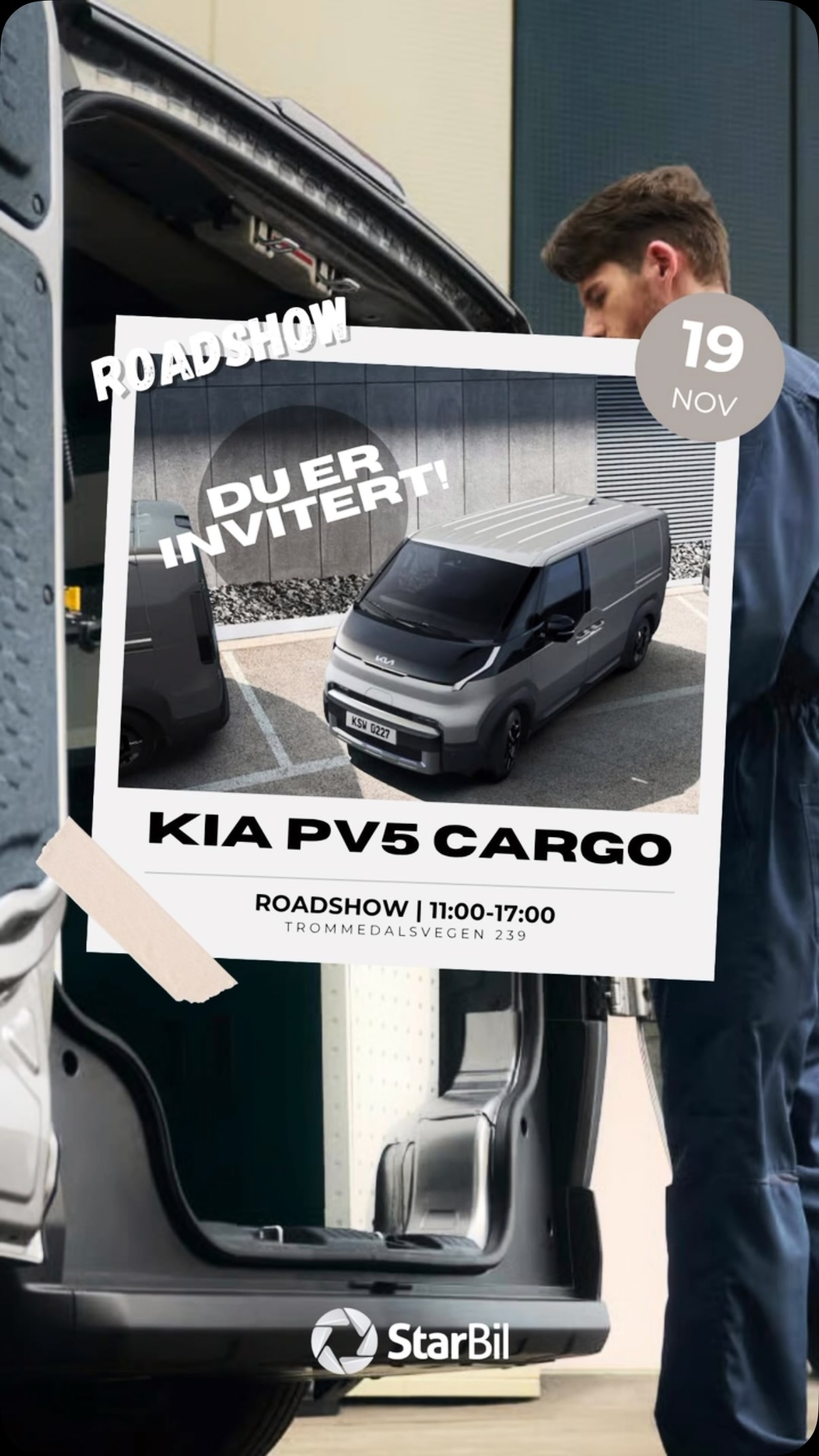 Din neste arbeidsbil? Opplev helt nye KIA PV5 Cargo, vi viser den i morgen fra 11:00-17:00🤩 Velkommen til oss for en matbit og en hyggelig bilprat 😊 Håper vi sees!
