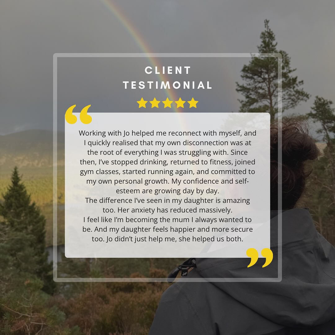 I had a session this week with a mum I’ve been working with 1:1 for the last four months… and she shared something that made my heart burst.
Not only is she feeling calmer, more regulated and more herself, but her daughter’s anxiety levels and overall mood have transformed too.
Her daughter recently went for a sleepover - something she had point-blank refused to do because she didn’t want to leave her mum alone.
For context…
This mum is a single parent who went through an extremely difficult separation a year ago.
She started drinking more than usual to cope, but this became more of a need to get through each day.
She felt emotional all the time.
Her mind felt constantly foggy.
And the relationship with her daughter became really strained.
They were fighting constantly, and both were hurting.
A friend saw one of my posts and encouraged her to reach out.
Fast forward four months…
❤️ She’s reconnected with herself
❤️ She’s stopped drinking
❤️ She’s joined gym classes
❤️ She’s taken up running again
❤️ She’s working on her self-development
❤️ Her confidence and self-esteem are growing again
And that internal shift has changed everything at home.
She’s having open and honest conversations with her daughter (who’s 14), owning how she felt at the time, and acknowledging the impact it had.
Her daughter is happier, calmer, more confident.
This is what I mean when I say personal growth doesn’t just change the person doing it…
It changes everyone around them.
And for parents, the impact on children is bigger than they realise.
If you’ve been feeling disconnected from yourself - overwhelmed, stretched thin, lost in the role of “mum,” or just not quite you anymore - I’m running a free workshop soon called ‘Reconnect: Remember who you are’.
It’s a gentle, powerful space to explore what’s really going on beneath the surface, understand why you feel the way you do, and learn my simple 3-part framework for rebuilding confidence, clarity, and emotional balance from the inside out.
If this story resonated, you’ll love this workshop and I’d love to see you there. Details coming next week, drop a ❤️ in the comments if interested.
Jo xx