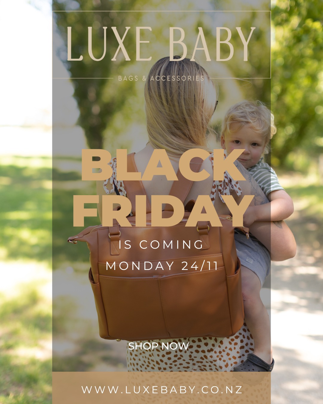 🎉 BLACK FRIDAY IS COMING TO LUXE BABY! 🎉
🗓️ Monday 24th November — mark your calendars!
👜 Up to 35% OFF all bags
🆕 25% OFF our brand new Pram Caddy
🧸 Up to 50% OFF caddies & accessories
🔥 PLUS an extra 10% OFF already reduced clearance items!
🛒 Get your carts ready — it’s our BIGGEST (and only!) sale of the year and you won’t want to miss it.
#LuxeBabySale #blackfridaydeals #stylishparenting #nappybaggoals #LuxeBabyNZ
