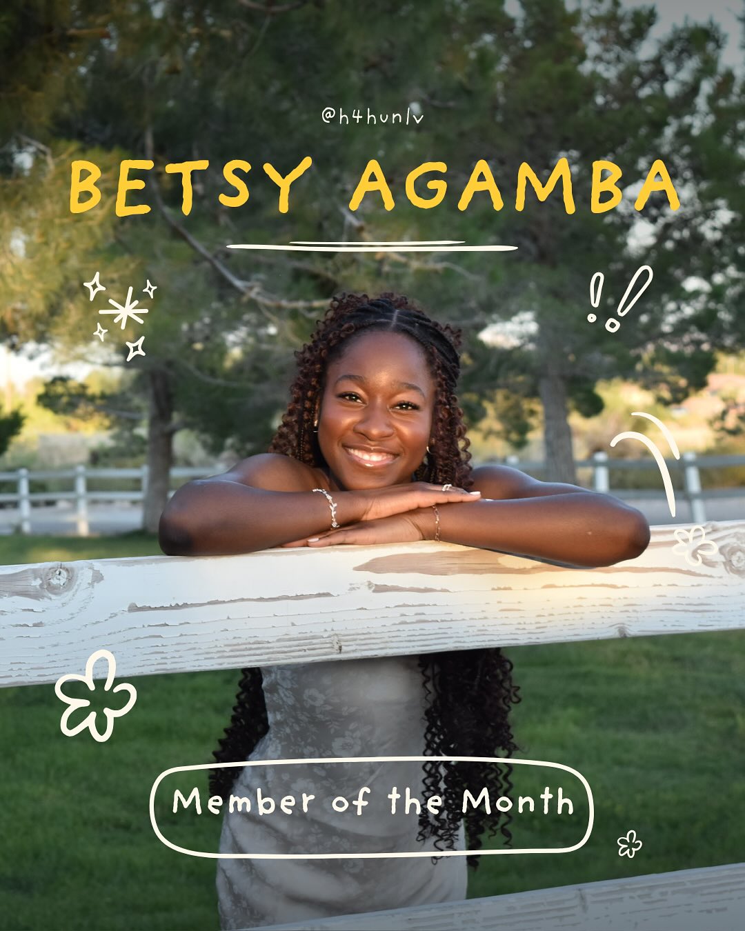 Congratulations to Betsy for being our member of the month for November!🎉 We’re so grateful for Betsy and the heart she brings to H4H❤️Her kindness, compassion, and genuine care for others truly embody what our organization stands for.
Thank you Betsy for always showing up with so much love and purpose! You inspire us every day!