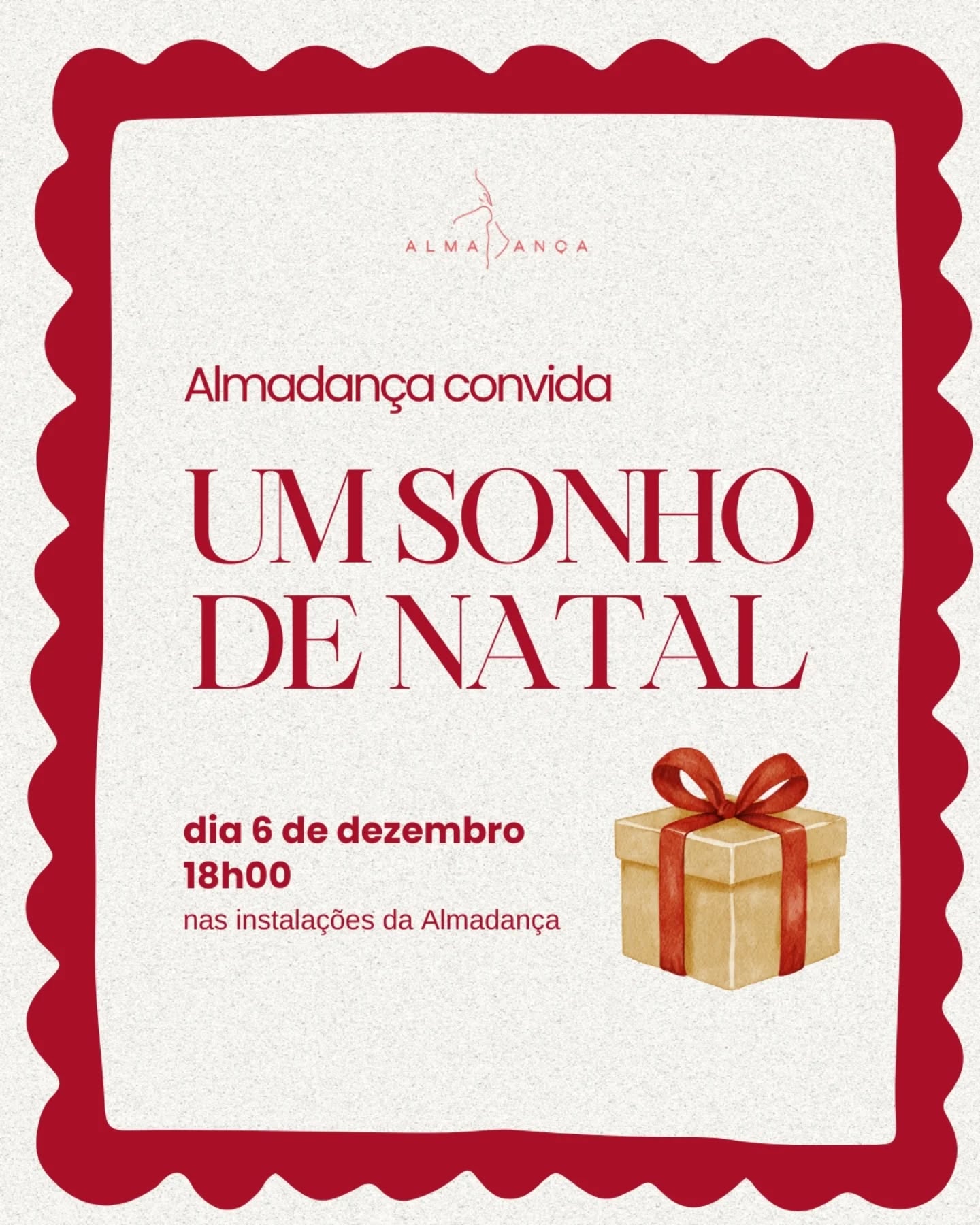 Dia 6 de Dezembro venham passar connosco uma tarde com muita dança 🎄🎁