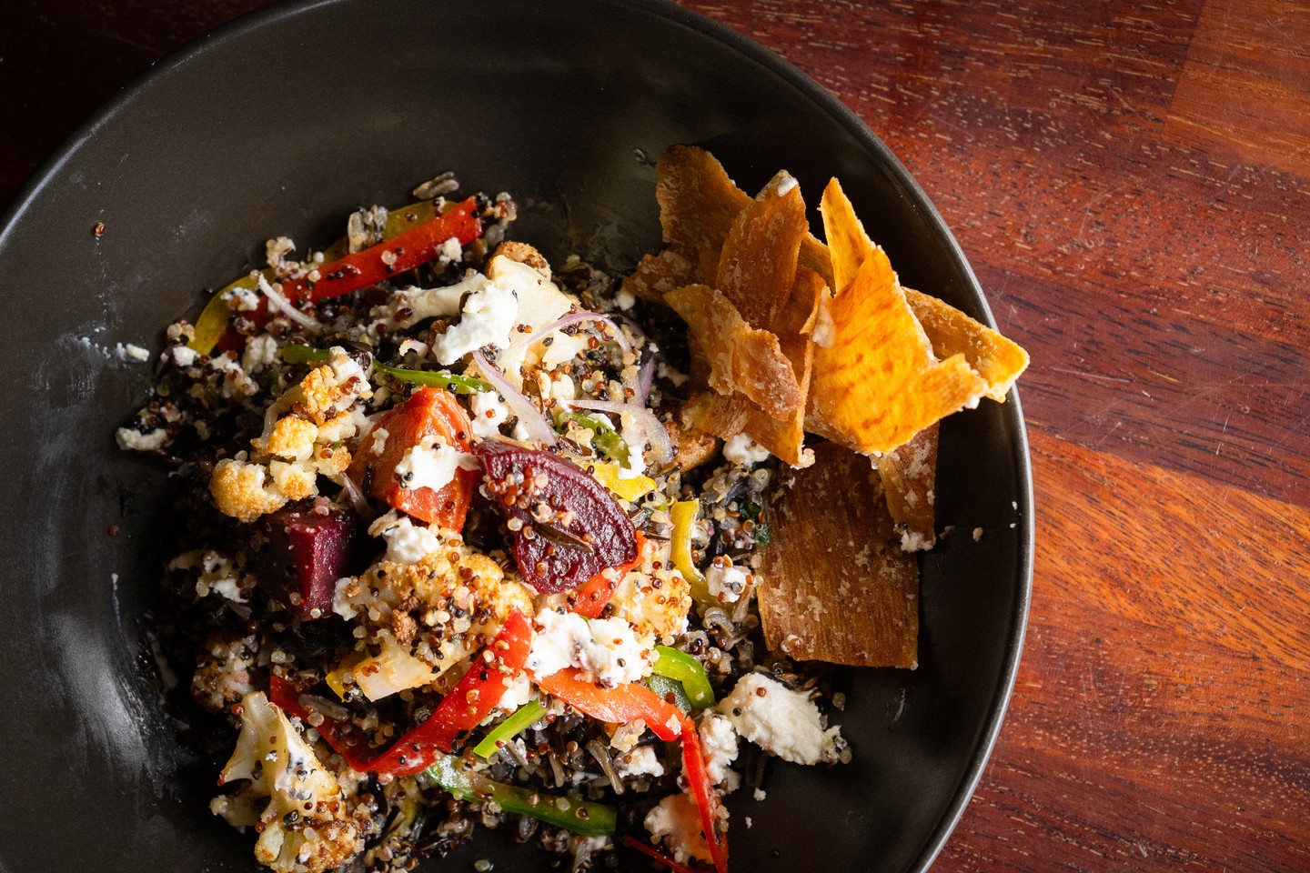 Warm heirloom beetroot and cauliflower salad, wild rice, quinoa, herbs, goat’s cheese & pomegranate dressing. Vibrant. Fresh. Delicious.
.
.
.
.
#trentham #hepburnshire #daylesfordmacedonlife #macedonranges #cosmotrentham #thecosmopolitanhotel #onehourout #onehouroutofmelbourne #melbournefoodie #daylesfordmacedonlife #macedonrangeswine #countryvictoria #regionalvictoria #visitmacedonranges #visitvictoria