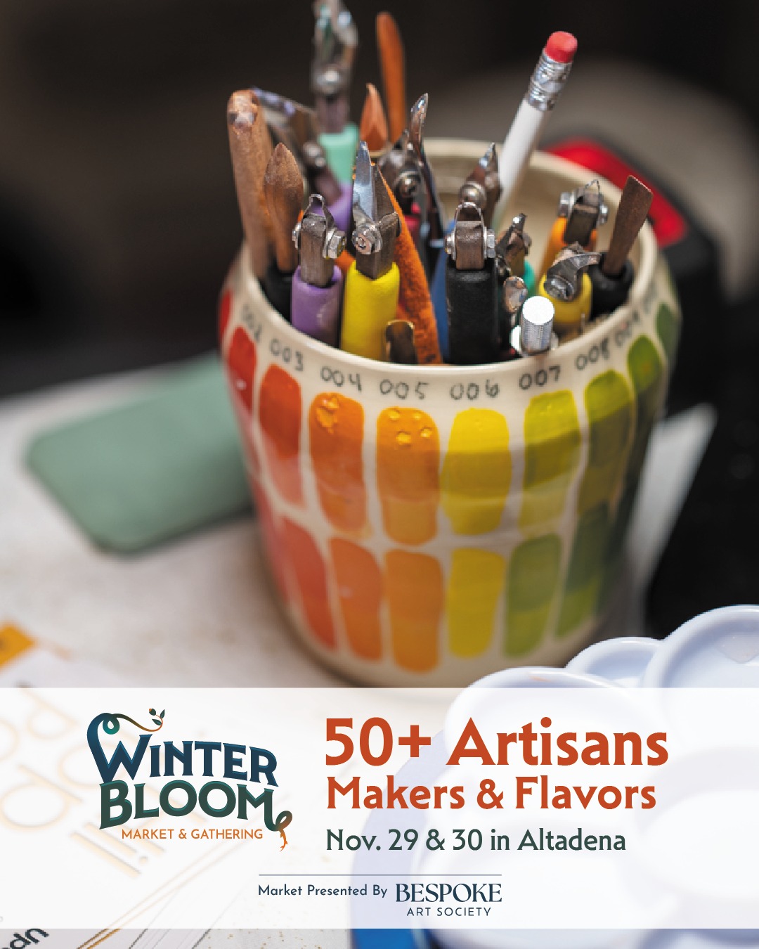 Our vendor list has dropped! ๐ Shop 50+ artisans, makers & flavors at Winter Bloom Market & Gathering, Nov. 29-30 in Altadena.
Imagine a little note with your holiday gifts: "Bought with love in Altadena!" And all of them ... handmade! #shopsmall & support creators from #altadena & neighboring communities.
๐๏ธ Jewelry, home goods, holiday decor, fashion (adults/children/pets), arts, books, paper goods, skin care, scents, massage, face painting, treats for days & more!
Get a jump start on your shopping list when you dive into our vendor directory posted now. Link in bio.
๐ฒ Winter Bloom Market & Gathering
Nov. 29 & 30
Odyssey Charter Schools
725 W Altadena Dr in Altadena
PC: @bespokeartsociety
#shopsmallsaturday