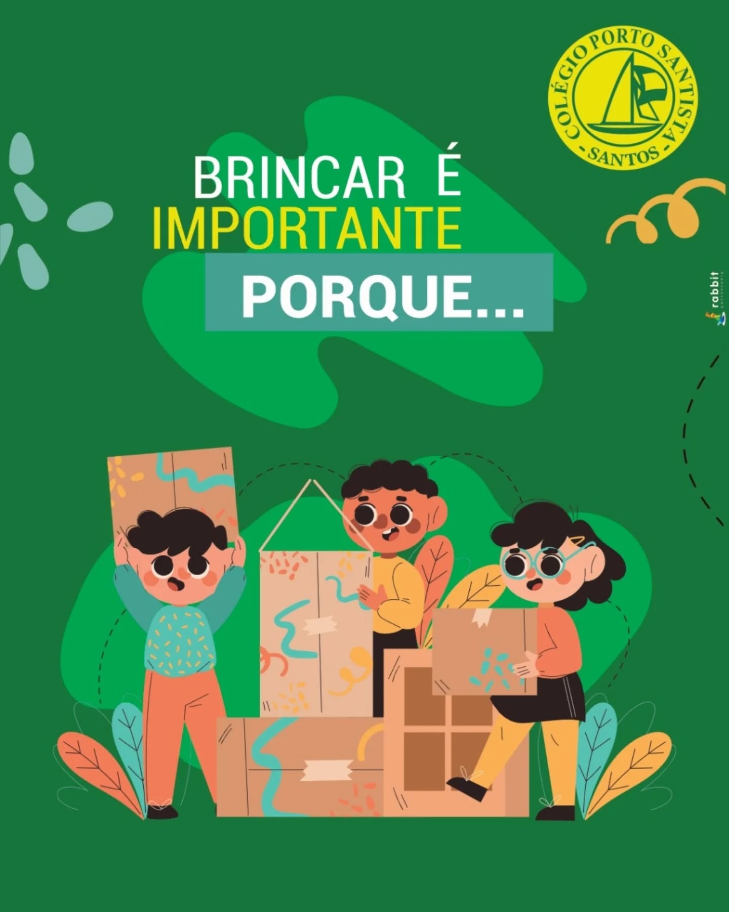 Brincar é importante porque...