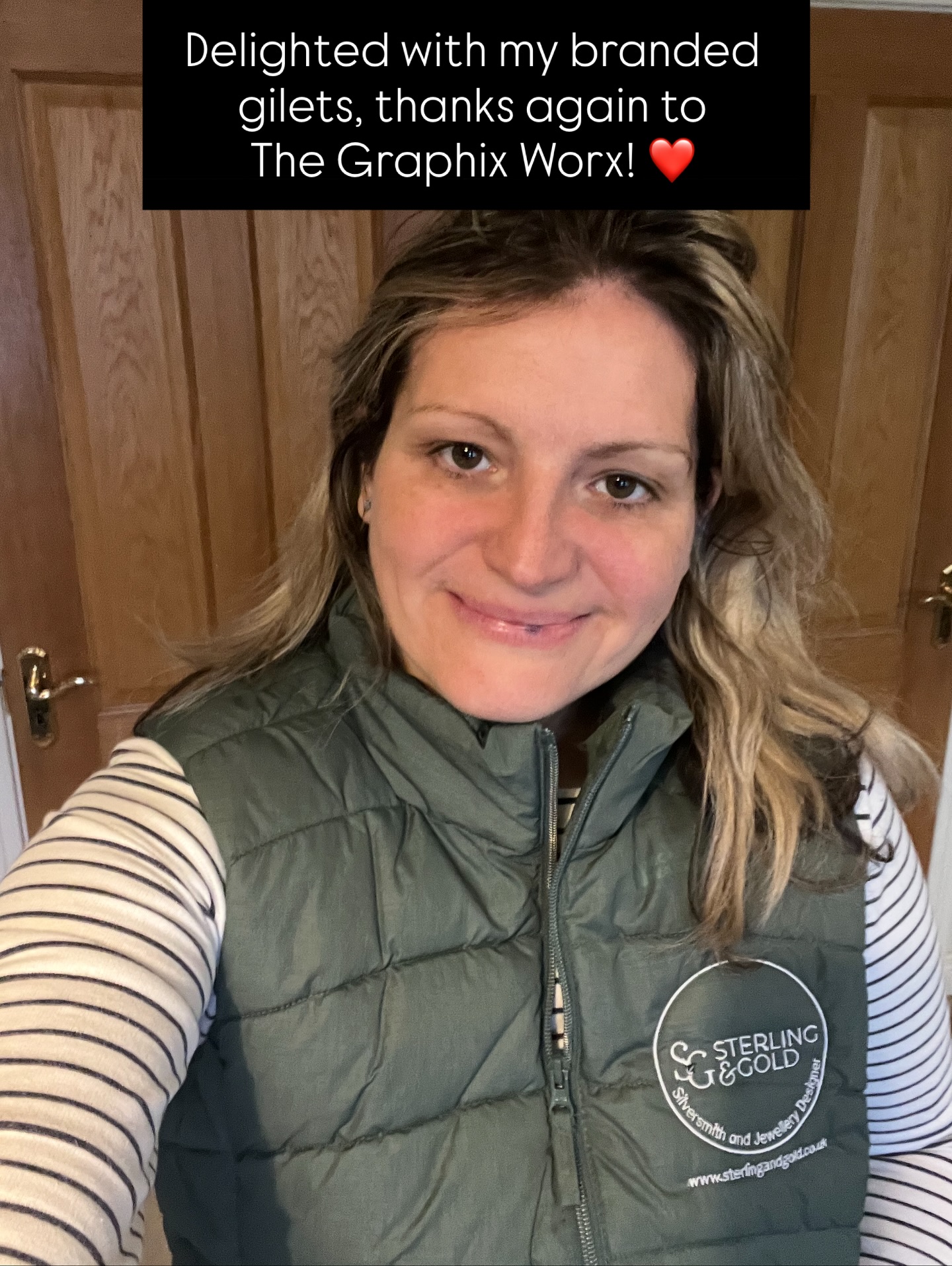 Thank you again to The Graphix works for my beautiful branded gilets.
https://www.facebook.com/share/1AvS8xfpPr/?mibextid=LQQJ4d