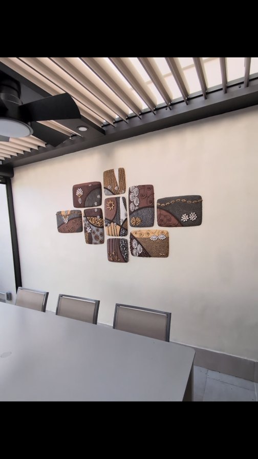 Some context with a walk-through of this collectors home.
#ceramics #tile #basrelief #sculpture #artwall #artcollector #chrisgryder