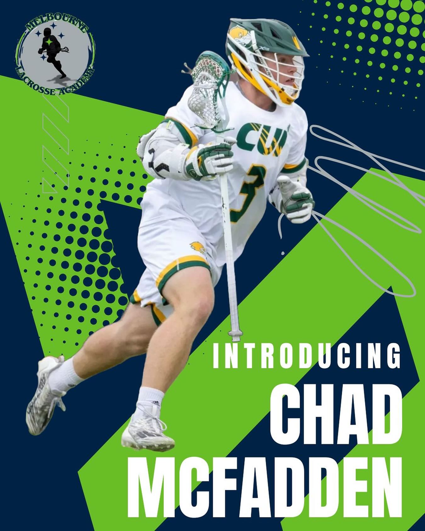 We are very excited to introduce Chad McFadden as an additional coach for our MLA Off-season Maintenance Program. Chad has been playing lacrosse for 13 years and played Div II lacrosse at Concordia University Irvine in California as an attack man. Chad came to Australia earlier this year and has been playing for Surrey Park. He is loving his time Down Under and is really enjoying being able to travel and see different parts of Australia. So far, his favourite Aussie adventure was having the opportunity to dive at the Great Barrier Reef. Chad is excited to share his knowledge and expertise with our MLA boys working alongside Coach Chad. Welcome to MLA Chad!
#melbournelacrosseacademy #mla🥍 #lacrossecoach