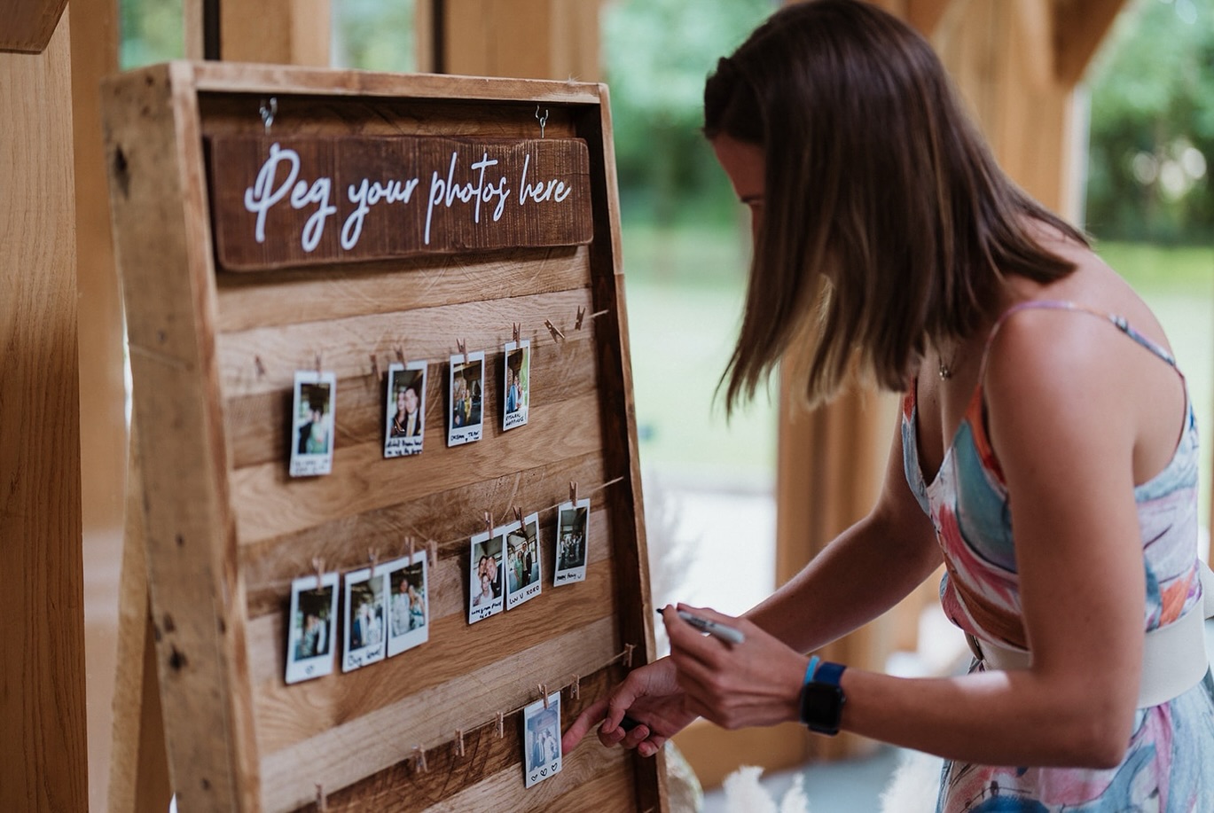 Turn your memories from your #weddingday into Polaroid Photos for you to keep forever with our Photo Station 📸
Did you know Jack handcrafted our Photo Station and Peg Board from reclaimed oak floorboards. Guests can leave heartfelt messages alongside their photos, creating a beautiful and meaningful peg board throughout the day ✨
Add on our Curved Boards or rustic patterned triangles as the perfect backdrop for your Photos!
If you’re looking to add this unique touch to your day, drop us a message to enquire about our Photo Station Package 🤍
#weddingideas #photostation #weddingphotobooth #polaroidphoto #polaroidcamera