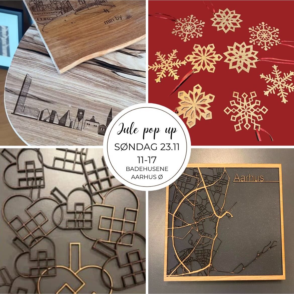 På søndag laver jeg en lille pop up shop på ø, hvor jeg medbringer mange fine julegaveidéer og selvfølgelig også fint, lasercuttet julepynt.
Jeg får selskab af gæsteudstiller @grit_krea, som medbringer sine fine smykker + lidt keramik.
Kig forbi badehusene på Århus ø søndag 23.11.25🎄
Vi er der fra 11-17💫
#popupshop #århusø #badehusene #brugskunst #kunsthåndværk #personligejulegaver #aarhusmotiver @gallerifisker @gentaenk