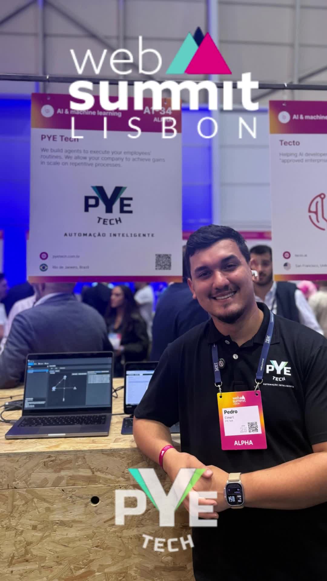 ✨ Nosso parceiro Pedro Eimert no Web Summit Lisboa!
De 09 a 12 de novembro, Lisboa foi o centro da inovação no @websummitlisbon , um dos maiores eventos de tecnologia do mundo. 🤖
Pedro apresentou um projeto incrível: uma solução para orquestrar automações que promete transformar processos! 🚀
👏 Parabéns ao Pedro e à equipe da @pye.tech por levar essa ideia para um palco tão relevante e mostrar que a inovação brasileira tem força global! 🌍
#websummitlisbon #inovacao #tecnología #automacao #pyetech #transformaçãodigital #atstecnologia #payton #rpa #ia #inteligênciaartificial