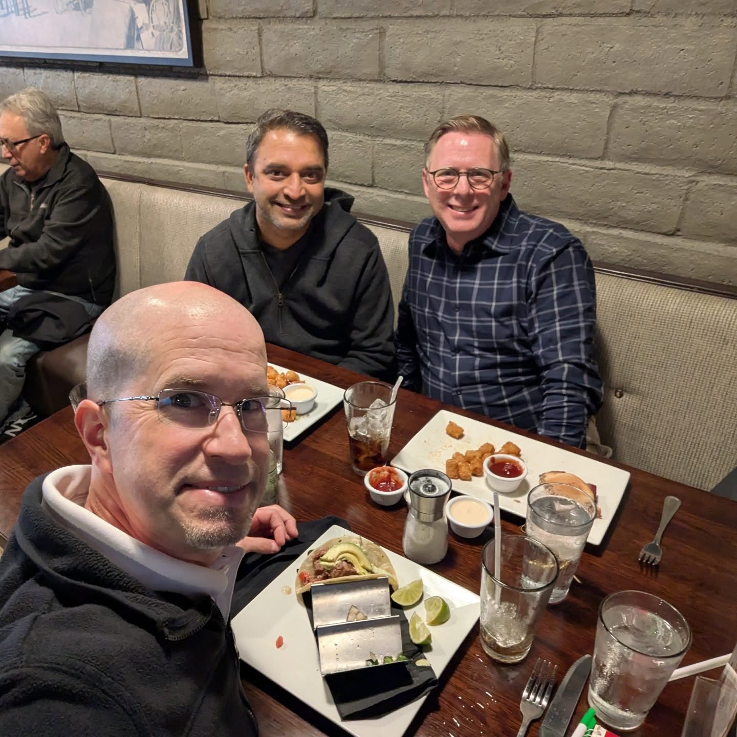 Networking lunch with my BNI brothers!!
Ritesh Shah with CMIT Solutions and Gabriel Wright with Edward Jones
Happy Friday!