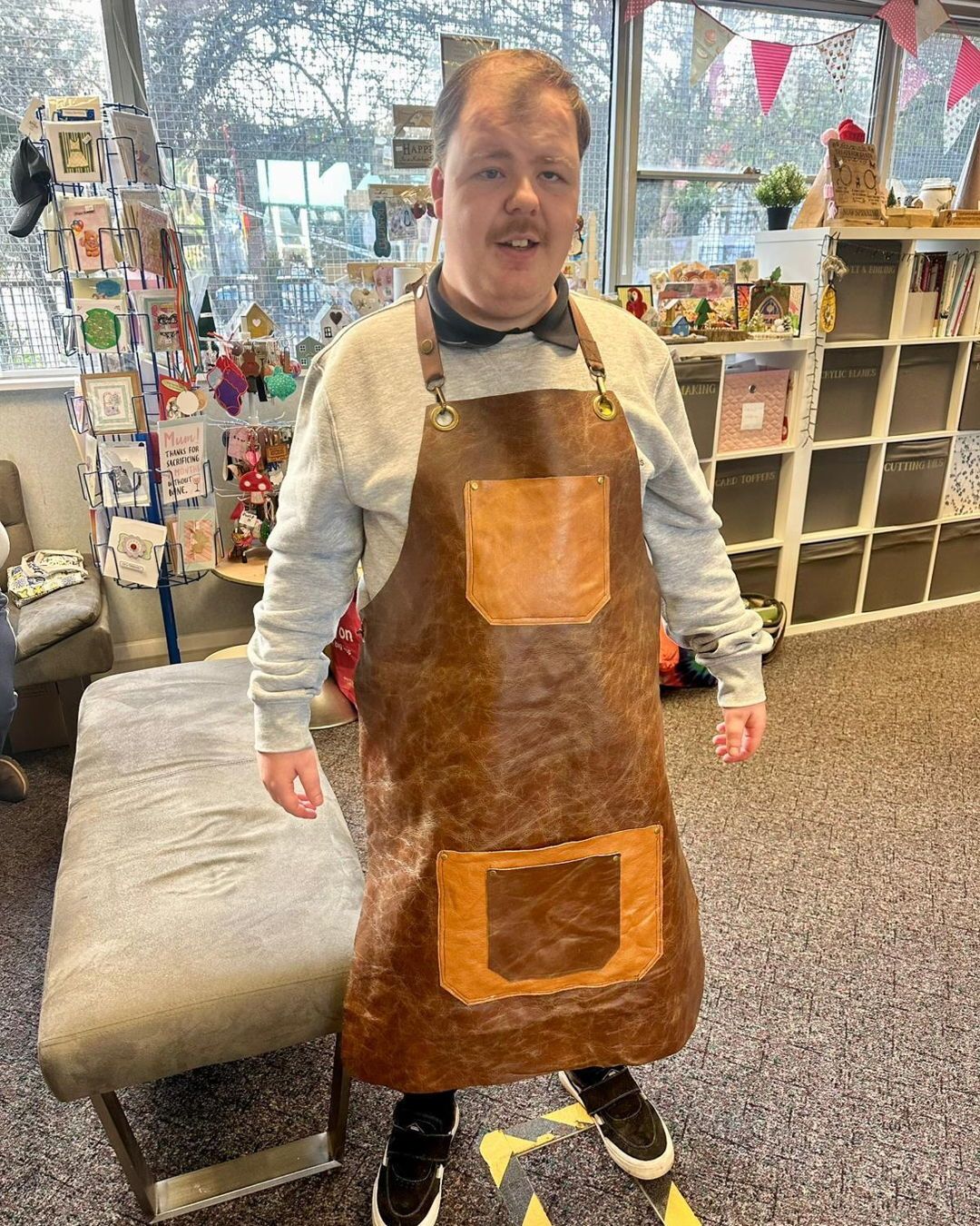 William modelling a handmade leather apron! 🙌
We’ve been working on a range of bespoke leather pieces in the workshop, and William stepped up to show off this brilliant handmade apron.
Projects like this are a huge part of what we do at Reach - building practical skills, confidence, and pride through real hands-on making.
Plenty more creations in the pipeline… stay tuned! 🎨
#SocialEnterprise #Southampton #Hampshire #LearningDisabilities #LearningDisability #SouthamptonBusiness #Charity