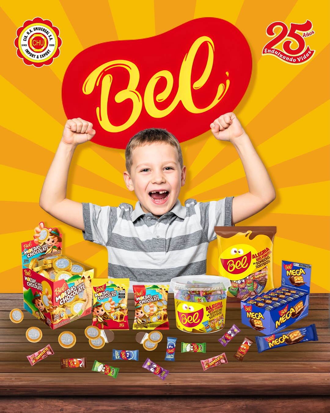 🍫✨ ¡El placer del chocolate tiene nombre… Bel! 😋
Desde las clásicas monedas doradas 💛 hasta los irresistibles bombones en 5 sabores 🍓🥥, cada producto está pensado para atraer más clientes y aumentar tus ventas 📈
Y si buscas algo diferente, el Bel Mega combina maní, caramelo y cobertura de chocolate 🤎 ¡una barra que se vende sola! 🚀
💼 En Cia. H.A. Universal te acompañamos con productos de alta rotación, asesoría y experiencia en el rubro.
📲 Escríbenos y descubre cómo impulsar tu negocio.
#ciahauniversal #belchocolates #distribución #importadora #exportadora #oportunidaddenegocio #golosinas #chocolate