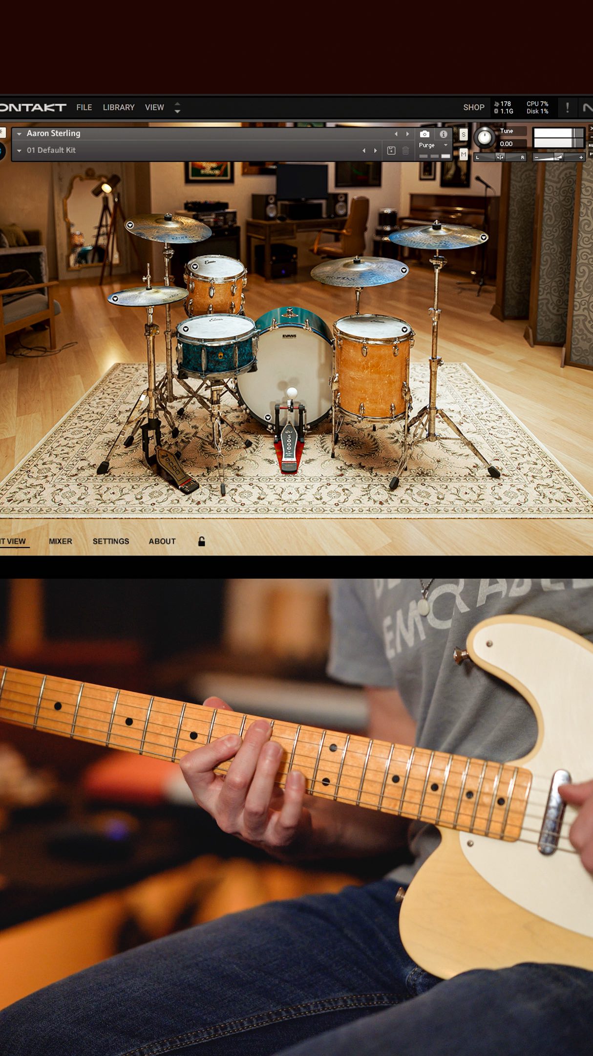 My favorite library artisans (@mixwave) and one of the best observational comedians in the game (@sterloid) created something truly deep here. I’ll just let that snare speak for itself.
MixWave: Aaron Sterling Drum Library is now available, and the full video of this instrumental is over on my YouTube channel. Check ‘em both!
@bensonamps Monarch on the @fendercustomshop Esquire and Gilmour
#mixwave #aaronsterling #drums #instrumental #fender #guitar #guitarists #pnw #cornish #homestudio #producer