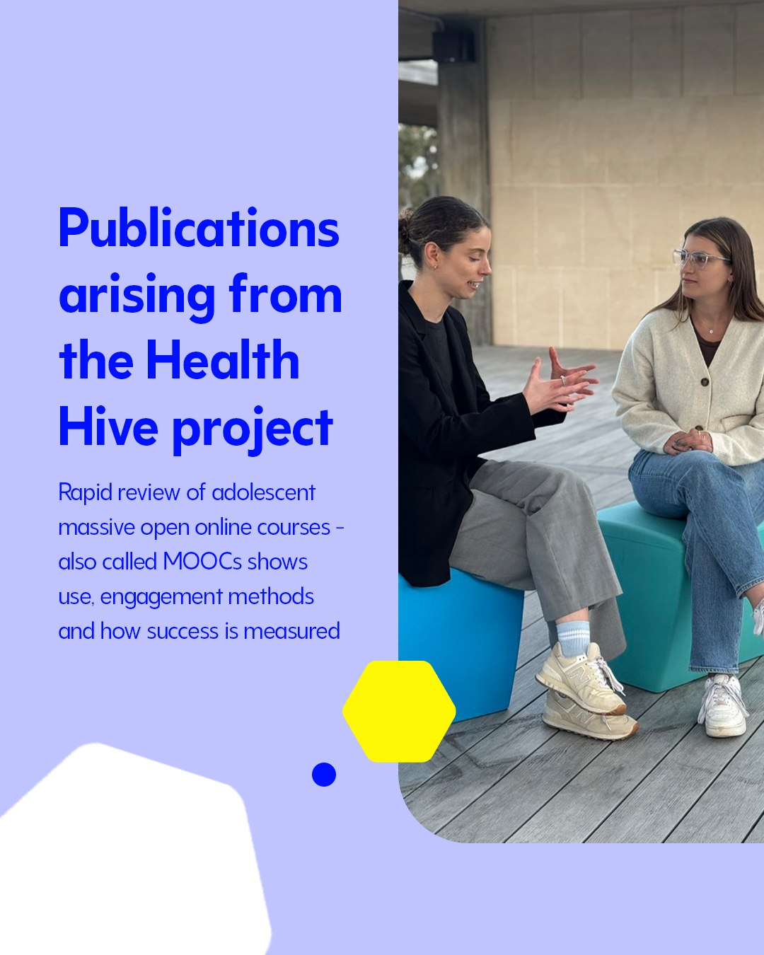 Digital learning has grown fast, yet there is limited research focused on massive open online courses - also called MOOCs designed for adolescents.
This rapid review looks at how courses are used by young people aged ten to nineteen, what keeps them engaged and how outcomes are evaluated.
Clear guidance matters so learners feel safe, confident and supported. At Health Hive we care about real examples and practical tools that help you understand research without feeling overwhelmed.
If you want a friendly place to learn the basics and build useful skills, you are in the right spot. 🧠📚
🔗 Sign up via our link in bio.
#youthvoice #researchmatters #healthliteracy #youngpeople #studentvoice #onlinelearning #skillsforlife #wellbeingtips #publichealth