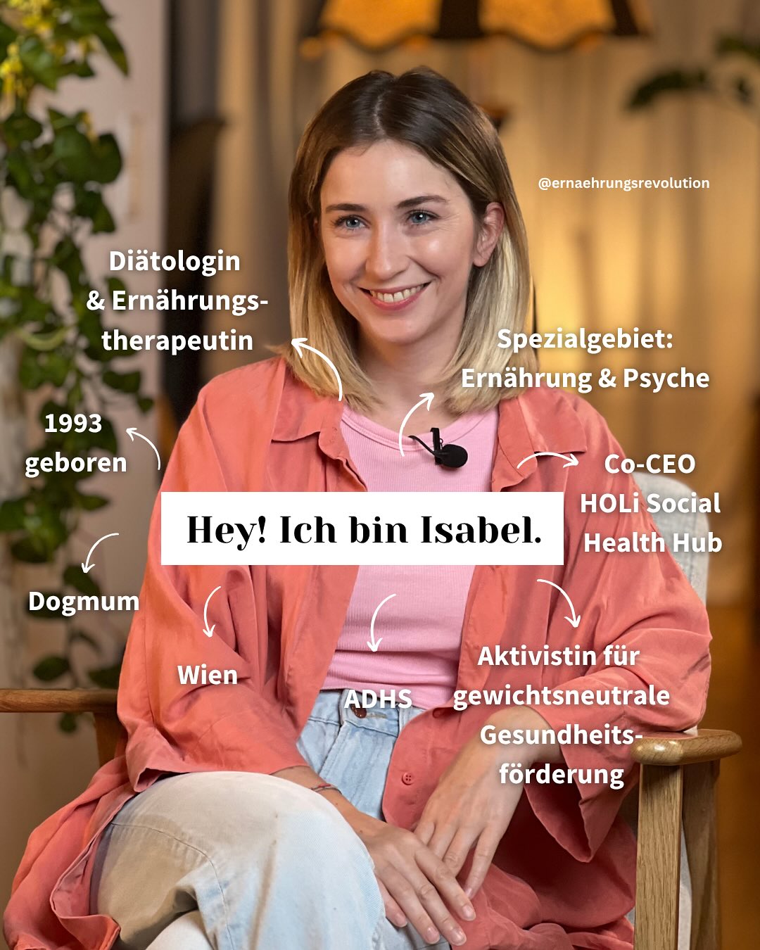 Hey! Ich bin Isabel, schön, dass du hier bist ☺️
Auf meinem Kanal erfährst du, warum es in unserem Gesundheitssystem Zeit für einen Paradigmenwechsel ist, in dem es mehr um die Gesundheit und weniger ums Körpergewicht gehen sollte.
Was du außerhalb von Instagram bei mir findest:
✨ 0€ Webinar & e-book
✨ 8 monate Gruppencoaching mit 5 Expert:innen, die dabei helfen, dass Essen wieder einfach wird
✨ 1:1 Coaching & Ernährungstherapie
✨ Self Care Retreat gemeinsam mit einer Psychotherapeutin
✨ Kostenloses Infogespräch, bei dem wir herausfinden, was zu dir passt.
Ich freu mich darauf, dich kennenzulernen ☺️
#diätologinwien #diätologin #ernährungstherapeutin #ernährungsberatung