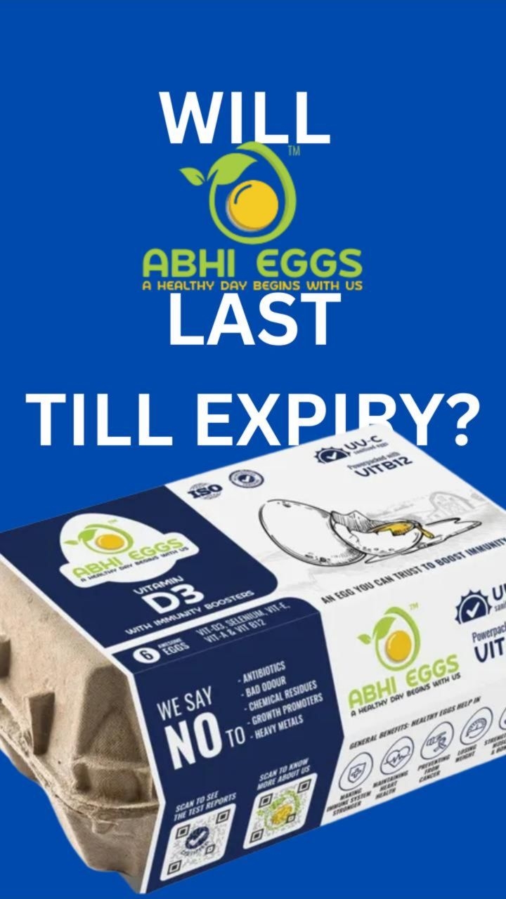 Can Abhi Eggs with Vitamin D3 and Immunity Boosters stay fresh until the expiry date
Packed on 20 October and expiry 9 November.
On the expiry date the egg failed with a broken yolk and cloudy watery whites.
Looks like the boosters did not help.
@abhieggsindia
Disclaimer
Storage temperature and handling can affect results.