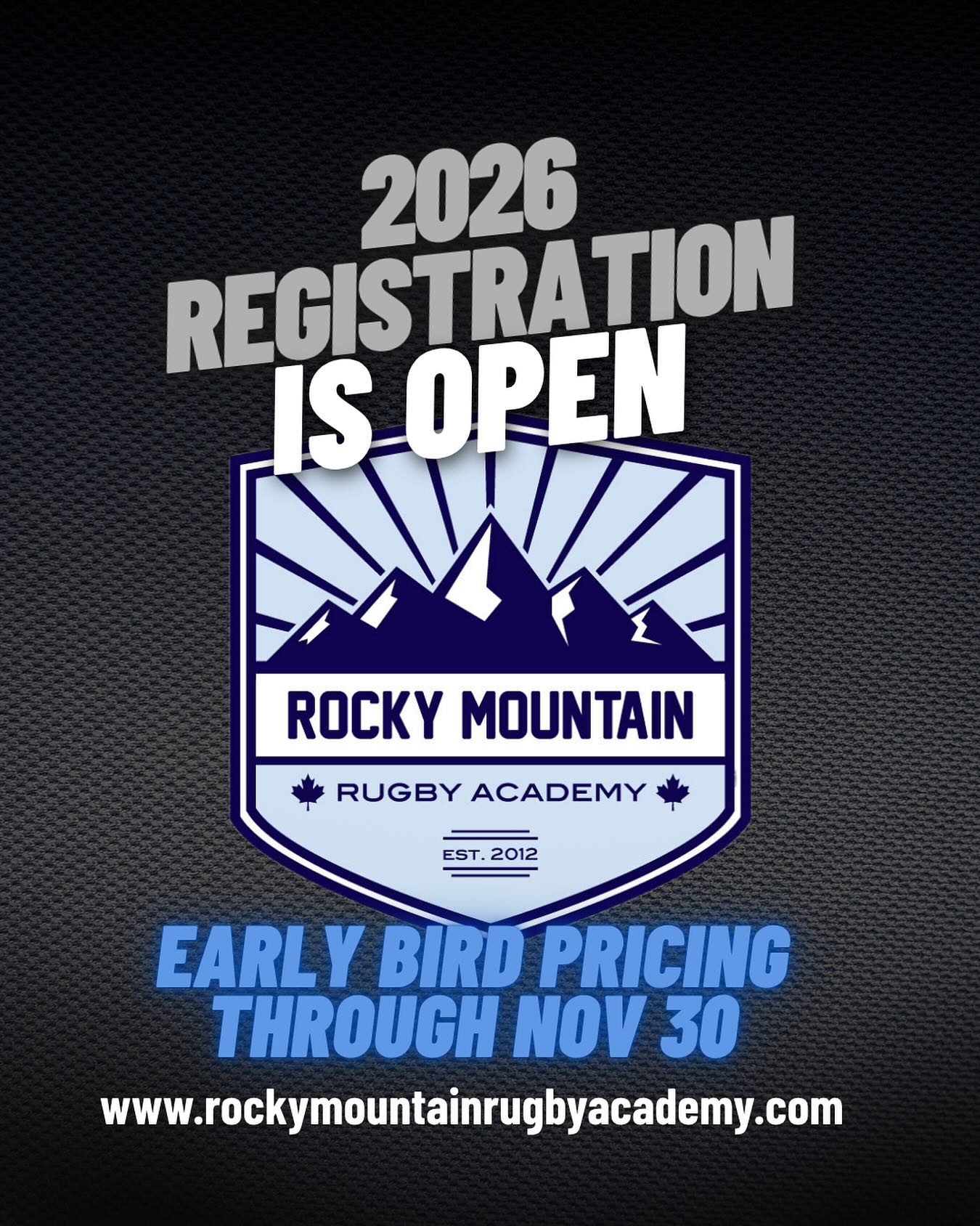 See the link in our bio or head to www.rockymountainrugbyacademy.com to reserve your spot for this January!
Program Highlights:
Professional coaching
Core rugby skills development
Strategic weight training for rugby athletes
Advanced game sense training
Supportive training environment
Suitable for athletes 14+