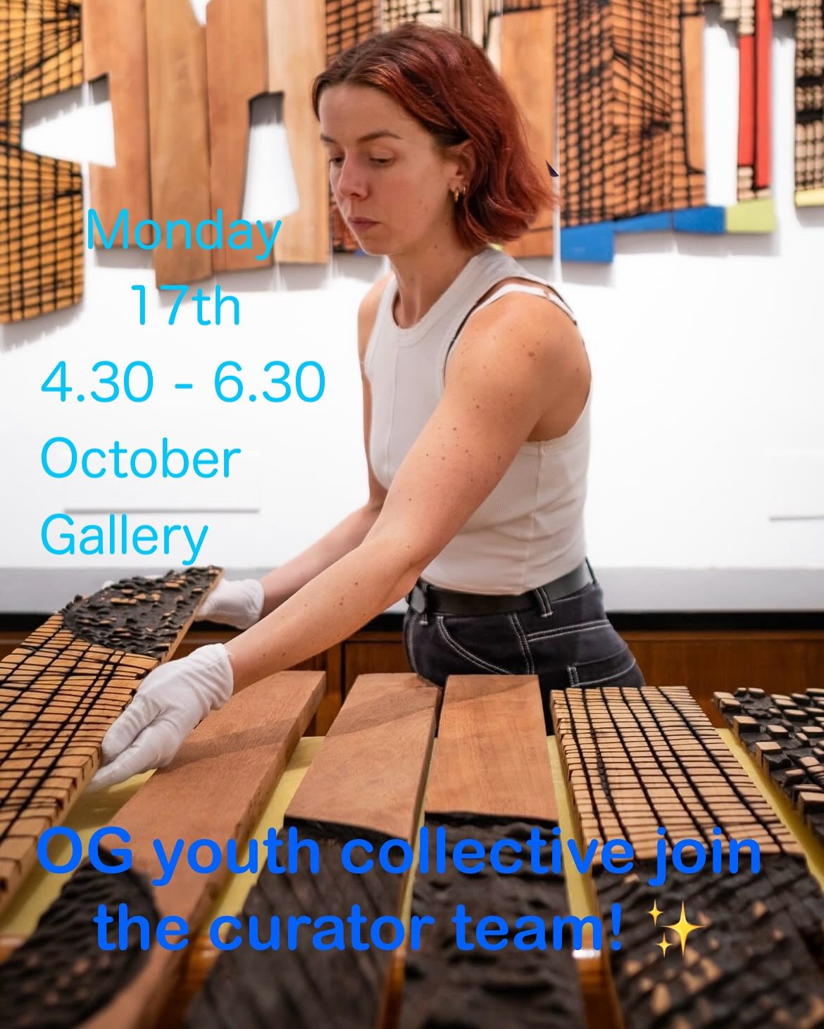 UPDATE: Tomorrow’s session is cancelled.
A new date has not been confirmed yet - we will share details soon. 🌟 Youth Collective -
Free creative space for young people aged 14 - 24 at October Gallery.
Join us for a special session. Working with the Curator team to reposition and redesign one of El Anatsui’s exhibited artworks on show in ‘Go Back and Pick’. We will be able to work as a team to think about the artworks placement, layout, and story.
We’ll also build a mini model of a gallery space using ethically sourced balsa board, card, cut-outs and simple materials - designing our own small exhibition and experimenting with themes for a show.
Everyone is welcome, and it’s completely free. Snacks are always provided.
If you’d like to come (or bring a friend), just send a quick message so we can plan the groups.
#YouthCollective #OctoberGallery #ElAnatsui #GoBackAndPick #CreativeYouth #GalleryDesign #YoungArtists #LondonArts #FreeArts #CreativeCommunity #ogyouthcollective