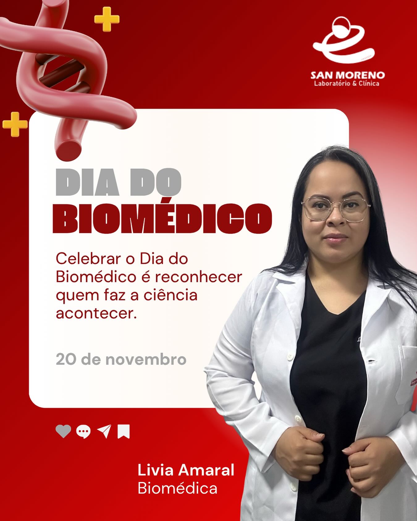 Entre lâminas, reagentes e análises detalhadas, o biomédico transforma dados em diagnóstico, incertezas em respostas e ciência em saúde.
Cada exame processado, cada resultado validado e cada detalhe observado faz diferença na vida de milhões de pessoas.
🧪 Parabéns a todos os biomédicos de laboratório, que trabalham com atenção, responsabilidade e paixão pela ciência. Vocês são essenciais!
