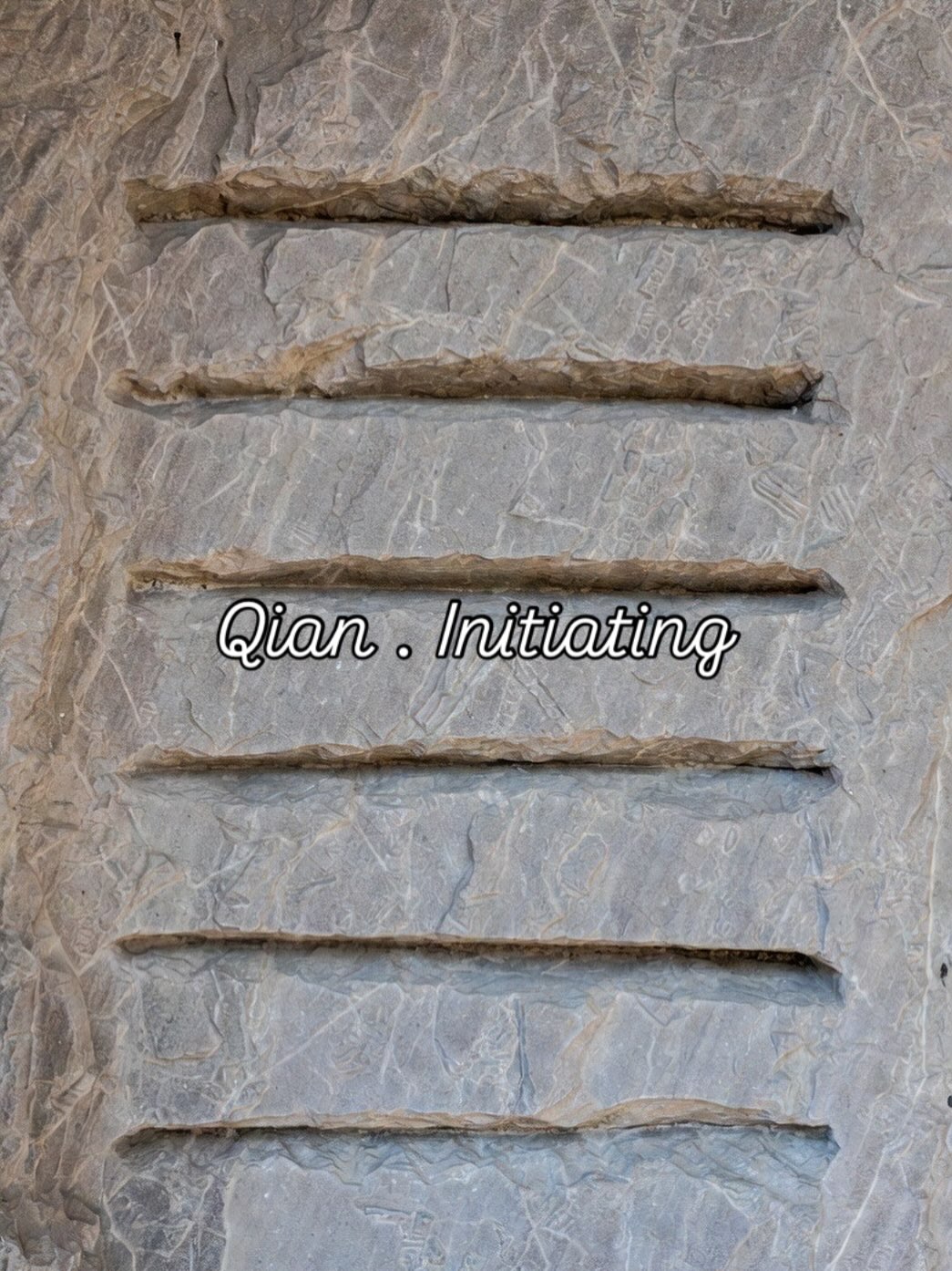 Qian is the first of the hexagrams of the I Ching. 3 solid lines denoting heaven above and 3 solid lines, denoting heaven, below. 6 solid yang lines is the perfect yang (masculine) essence. According to the I Ching, in Chinese, Qian The Initiating is said to possess the same sound as the word for health. Heaven relates to celestial bodies or the divine deity, our Heavenly Elderly Father. Qian also relates to the four seasons of year; originating, developing maturing and declining or as we more commonly know them spring, summer autumn and winter.