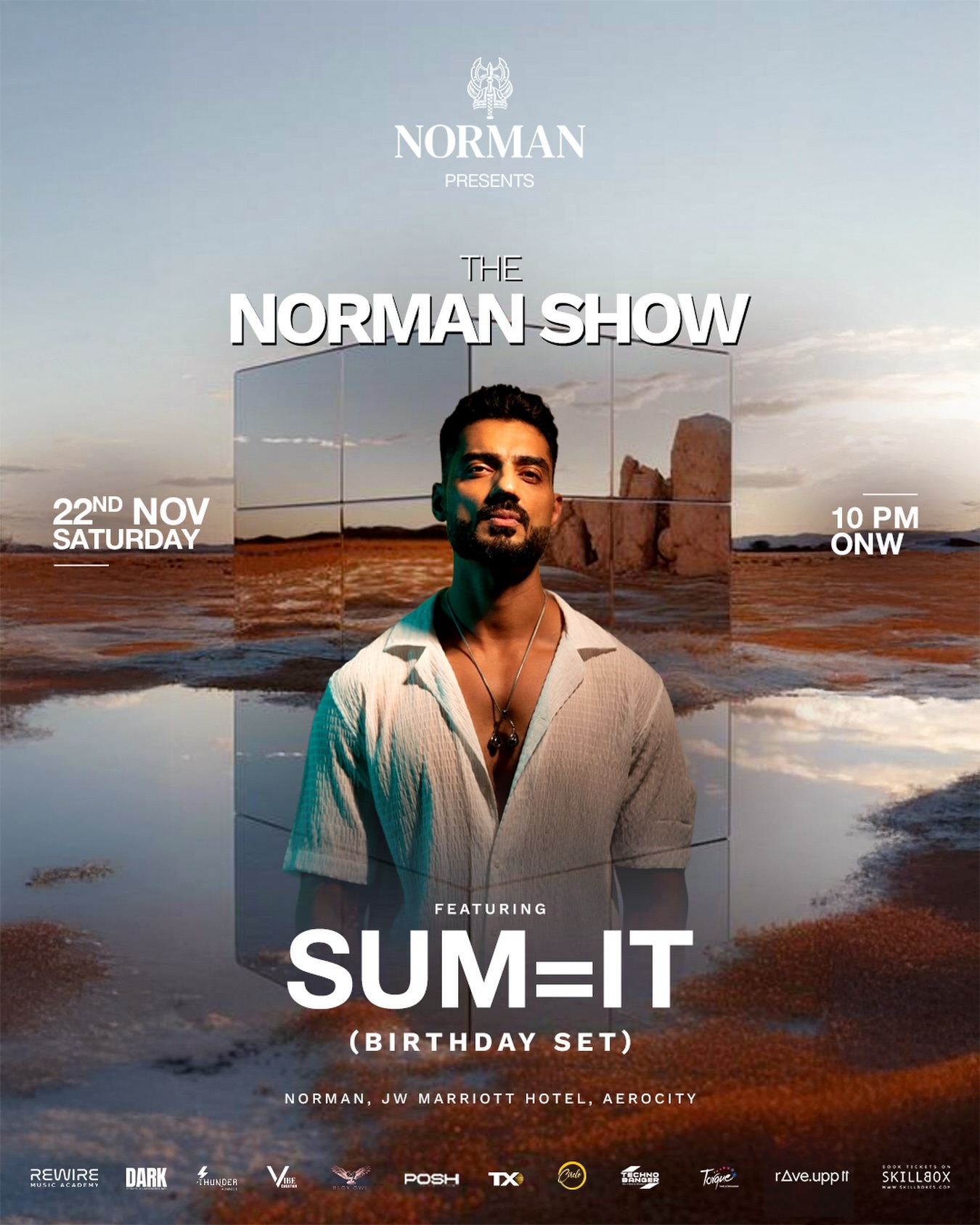Set your alarms. This Saturday we celebrate the unstoppable @sharma__sumit as he takes over the night with a special birthday set at @normanindia_ Aerocity.
Guestlist in bio. Let’s make it unforgettable. 🎉🔥🎶
.
.
.
#technomusic #afrobeats #melodictechno