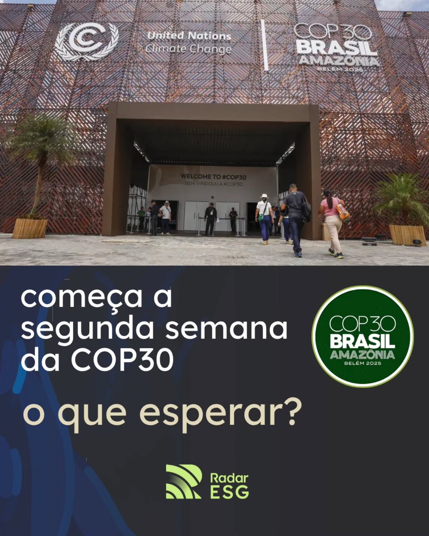 A segunda semana da COP30 começa com uma mudança importante: as negociações deixam a esfera técnica e passam para o nível político, com ministros desembarcando em Belém para tentar fechar os pontos mais sensíveis do acordo.
Entre os temas ainda sem consenso estão adaptação, métricas de vulnerabilidade climática, financiamento entre países ricos e emergentes e a transição para longe dos combustíveis fósseis.
Dois roadmaps ganham força nesta fase final — o plano Baku–Belém de financiamento e as diretrizes para acelerar a transição energética.
Será uma semana curta, intensa e decisiva.
A Radar ESG segue acompanhando de perto as discussões centrais para empresas, governos e toda a agenda climática brasileira.
#RadarESG #ESG #clima #meioambiente #Brasil #COP30
