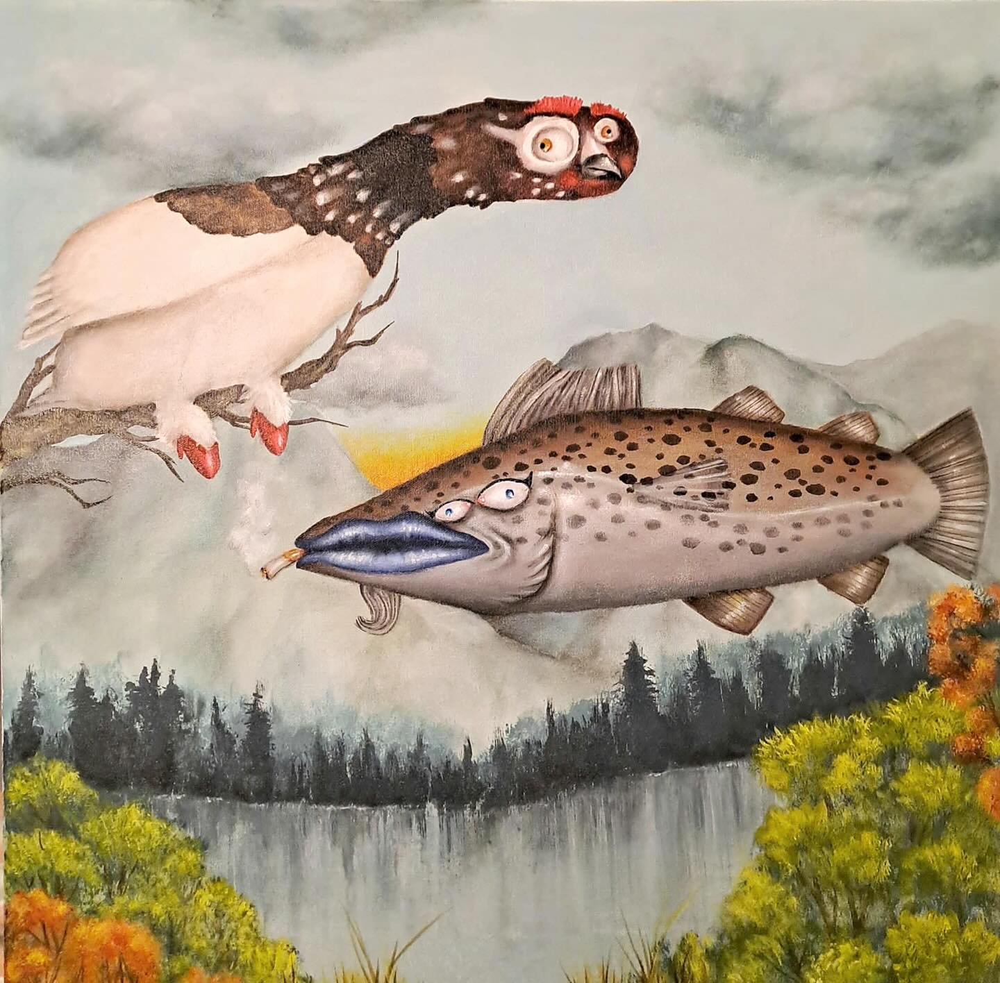 10 år / 10 kunstnere
Susann Brox Nilsen
To av Susann’s orginaler som er med på Jubileumsutstillingen.
Velkommen innom oss og se flere verk.
•
@susi_theweirdandwonderful @gallerinord #jubileumsutstilling #10år