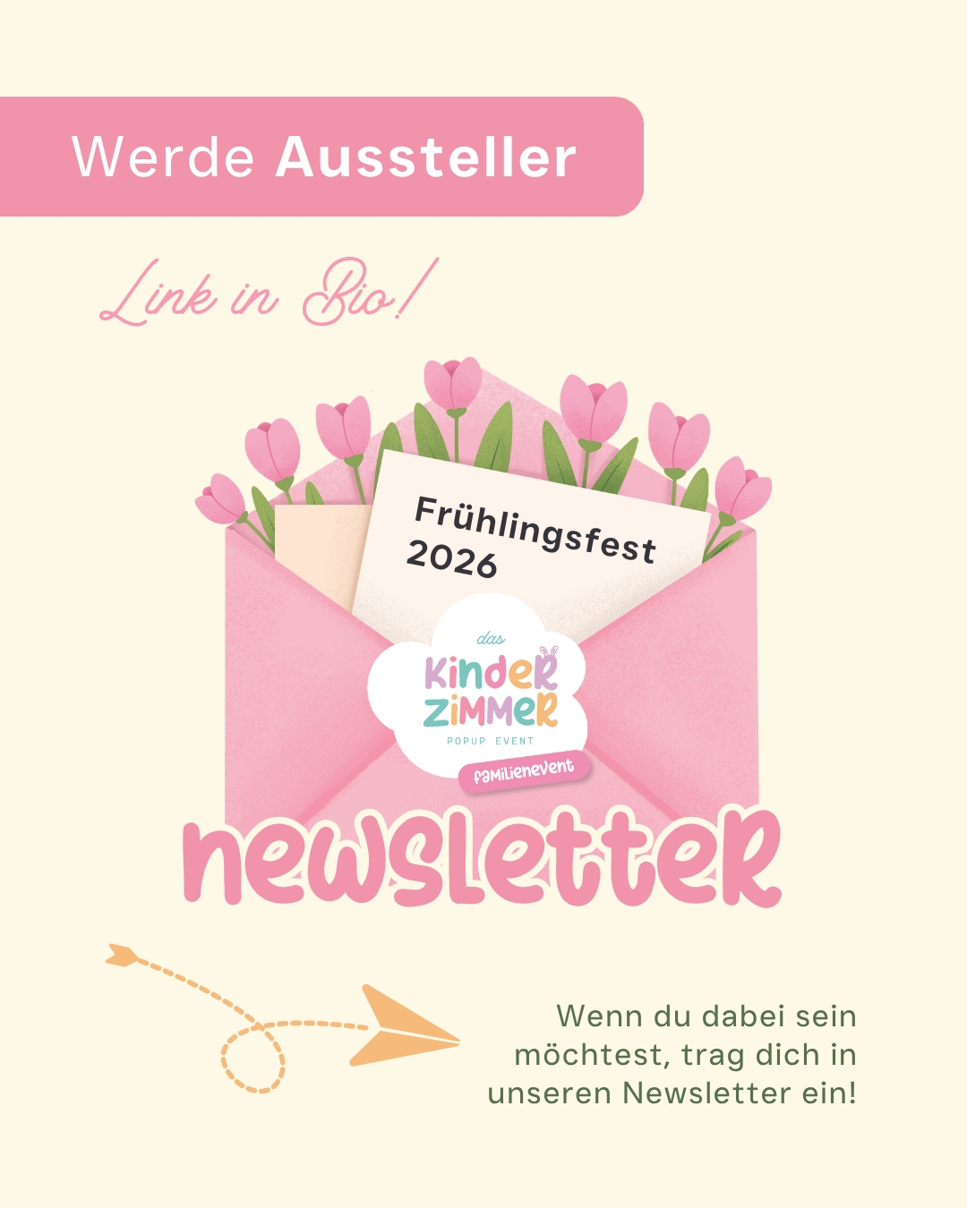 Du möchtest 2026 beim Kinderzimmer PopUp ausstellen?
Die Anmeldung für das Frühlingsfest 2026 startet demnächst – und wir schicken dir alle Infos direkt per Mail. Trage dich dazu in unseren Newsletter ein (Link in Bio).
Wir freuen uns auf dich & deine Marke! 😍
#popupwien #kinderzimmerpopup #popupmitherz #popupmarkt #ausstellerwerden #kleinemarken #frühling2026 #eventmarkt #familienevent #selbstgemacht #handgemachtmitliebe