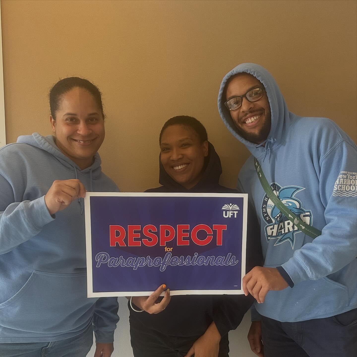 ✨ Here at Harbor School, we stand with our paraprofessionals! ✨
Today we’re recognizing their hard work, dedication, and the respect check they truly deserve. Our paras support our students, our staff, and our entire school community — and we’re grateful every single day. 💙📚
#HarborSchool #ParaStrong #RespectOurParas #SchoolCommunity #WeAppreciateYou @uftny