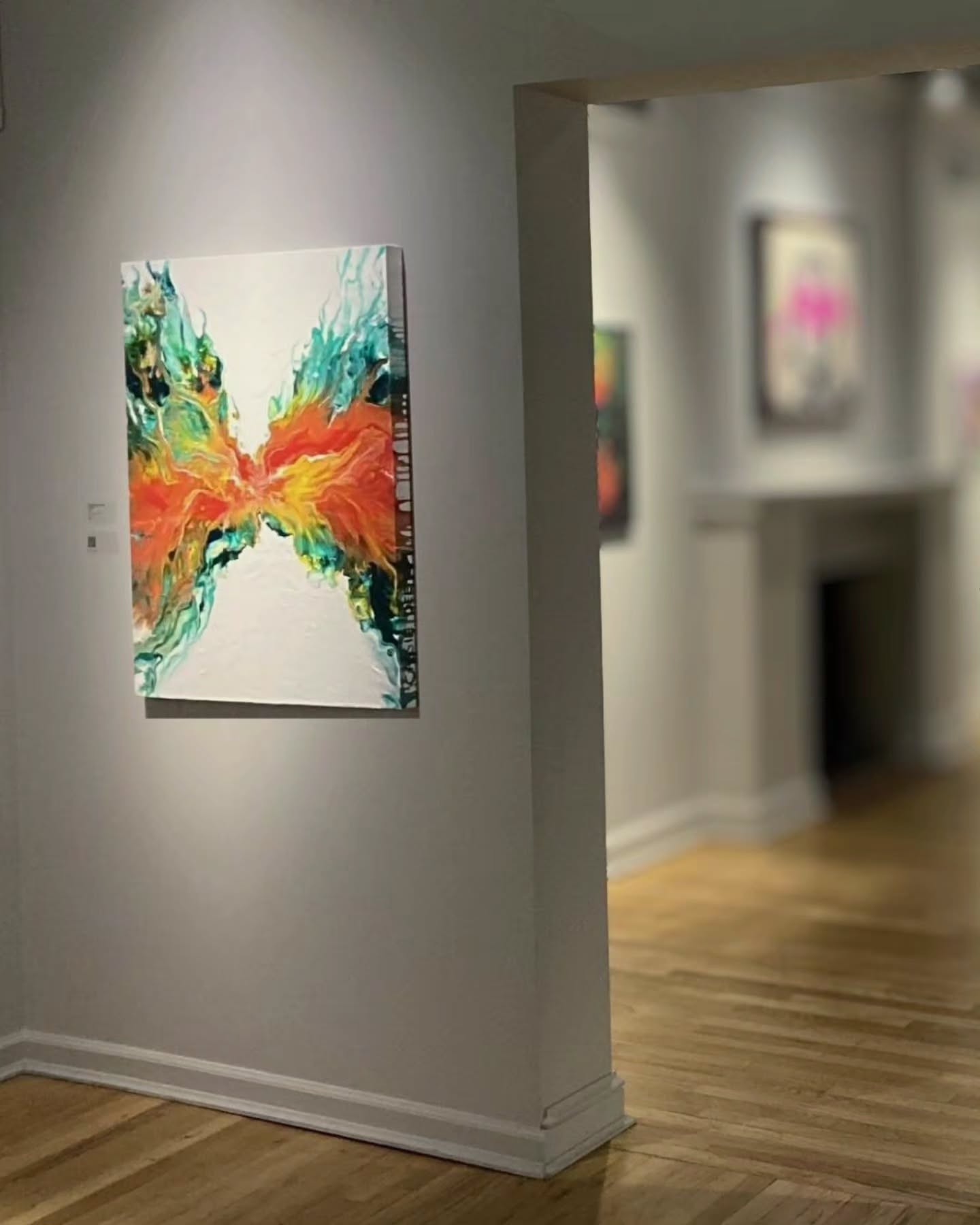 We all scroll past so much art online, but there’s nothing like standing in front of a piece and actually feeling it.
That’s the part I love most about showing my work; watching people slow down, breathe, and connect with the energy of a painting in real time.
This piece has been lucky enough to travel through several pop-ups and exhibitions across Utah over the last 2 years. It has been fun to see the reactions and I love that my work has been able to bring joy to so many people.
Right now, it’s hanging @the.logangallery doing its thing and hopefully adding a little light to someone’s day. 🎨
#utahartgalleries #utahfineart #utahartscene