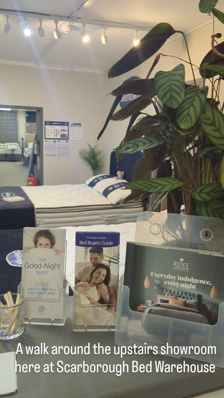 A walk through the upstairs showrooms here at Scarbrough Bed Warehouse. This is where you will find our great selection of divan beds, mattresses and some beautiful bed frames. Come and try out our mattresses to see the quality. We aim to have something for every pocket.
Delivering a good night's sleep along the Yorkshire Coast Since 1984.
#mattress #scarboroughbedwarehouse #scarborough #scarboroughuk #shoplocal