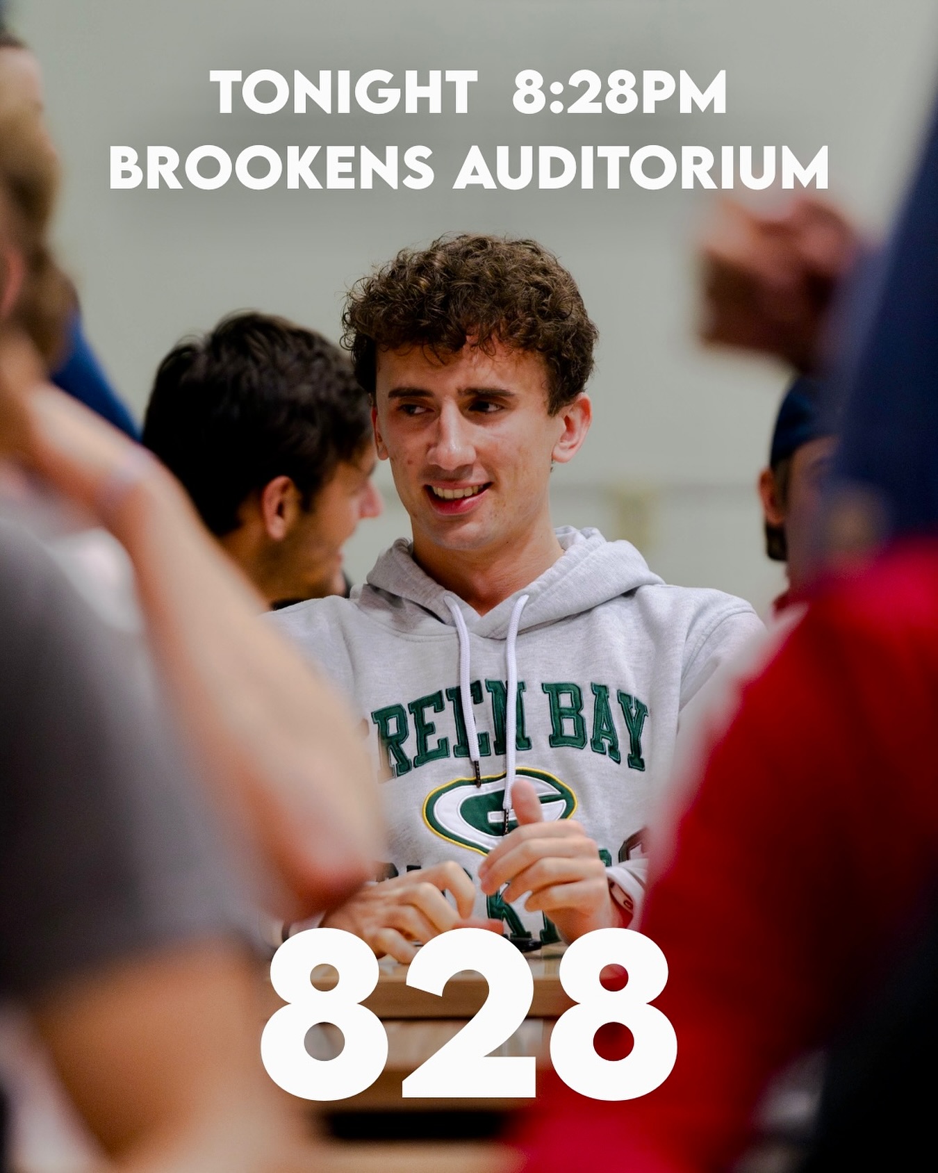 ‼️828 in a NEW LOCATION‼️ Brookens Auditorium (basement of the library) is where the LAST 828 of the semester will be…SEE YOU TONIGHT 🔥
