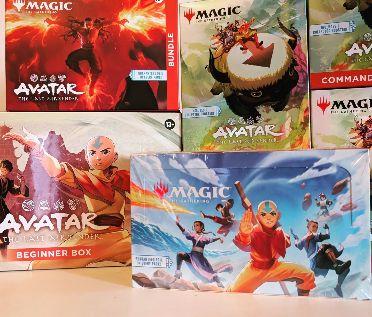🔥💧🪨💨
Yip yip! Magic's Avatar the Last Airbender products are now live on the store, with more to come - align yourself to your element and bend your way to victory!
#mtg #MTGCommunity #mtguk #MTGCards #MagicTheGathering #MagicTheGatheringFans #magicthegatheringcard #MTGCollection #avatar #avatarthelastairbender #aang #katara #sokka #MTGCommander