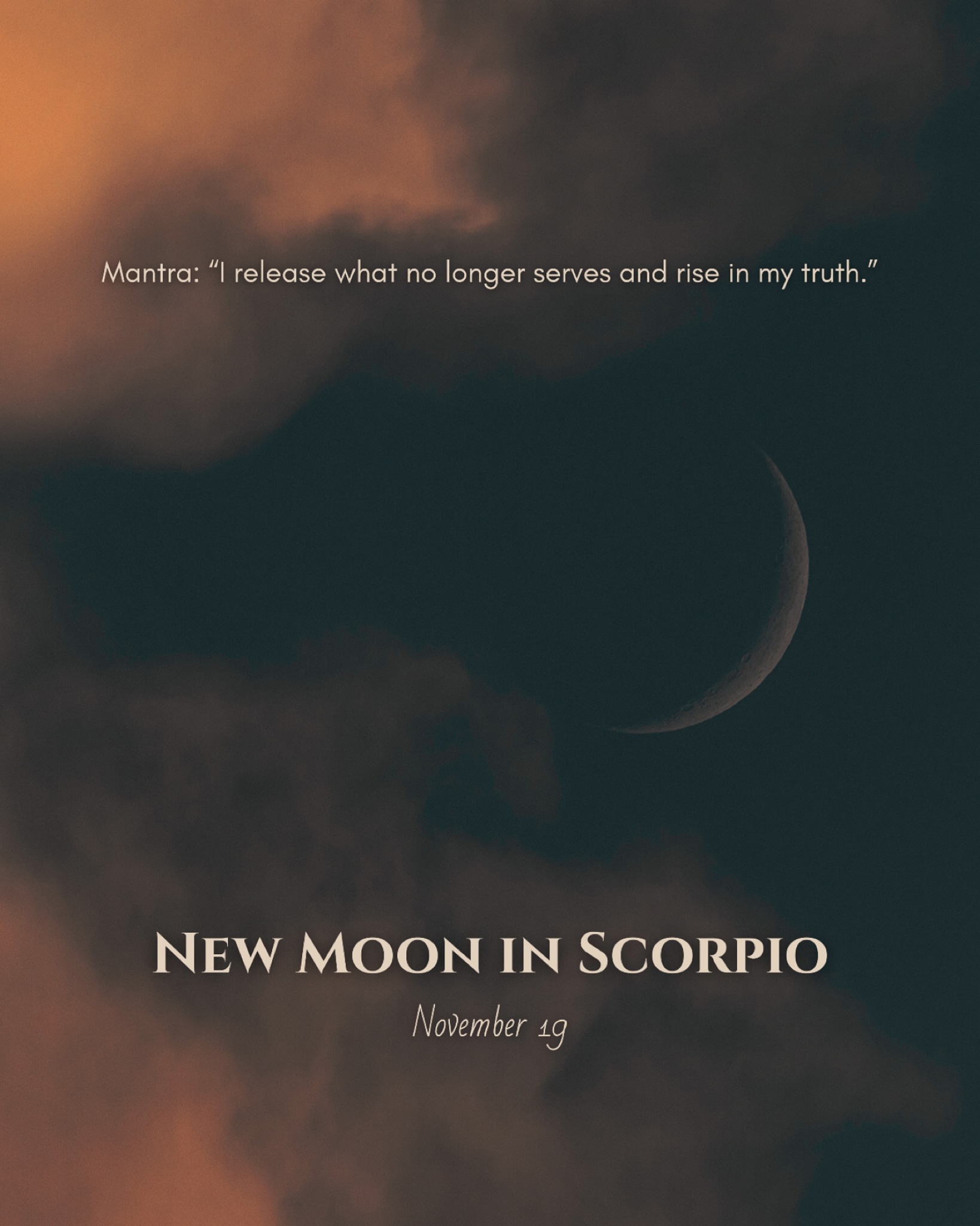 New Moon in Scorpio — The Alchemy of Renewal
This New Moon in Scorpio invites you to begin again, not from the surface, but from the soul.
Scorpio energy doesn’t just start fresh; it transforms. It asks what must die for you to truly be reborn.
This lunation digs deep. Emotions rise. Old versions of yourself fall away. It’s a sacred shedding — of control, fear, and the need to hide what’s raw and real.
You’re being guided to reclaim your power, to turn vulnerability into strength, to trust what’s ending so something truer can emerge.
Scorpio rules transformation, intimacy, and truth. Under this Moon, your intentions carry intensity. They are spells for courage, healing, and emotional authenticity.
Don’t just wish for change. Be the change.
Light a candle. Journal your truths. Forgive what you’ve outgrown.
This New Moon says:
*You are not the same. Let the old story dissolve.
*Your shadows are your teachers.
*Begin again. Deeper, wiser, freer.
It’s the rebirth point of the zodiac, where endings and beginnings merge into pure alchemy.
Mantra: “I release what no longer serves and rise in my truth.”
#NewMoonInScorpio #ScorpioSeason #Transformation #Rebirth #ShadowWork #Astrology #LunarMagic #IntentionSetting #InnerAlchemy #Manifestation #empyrealastrology