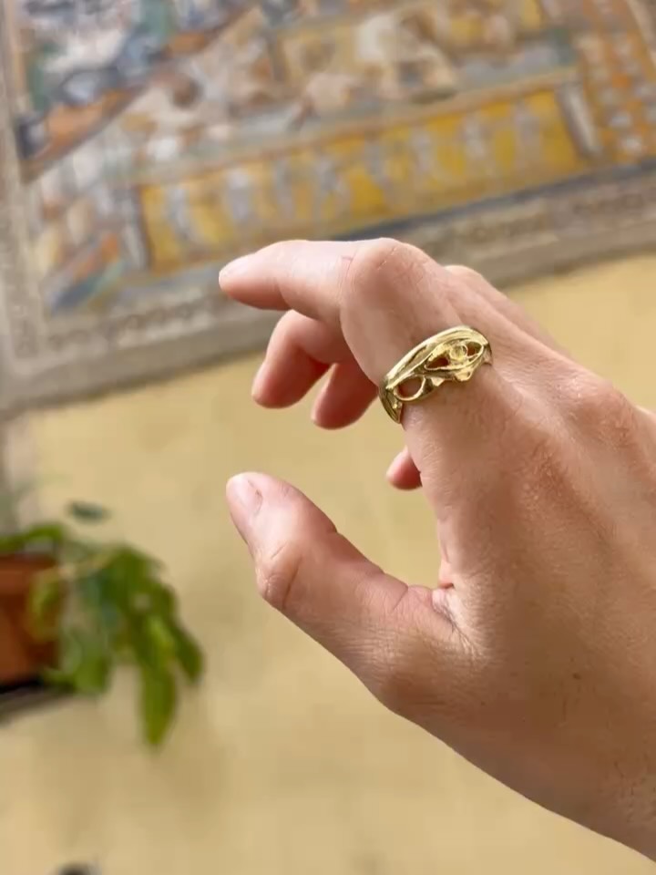 Some of our rings 👐🏻✨ made with silver, brass or goldplated 🌞 Adorned with one of our favorite stones, turquoises.
I’ve spent a lot of time designing my jewelry; now it’s time to produce it and show it to the world. 🪷
Here we have Ra eye ring, Lotus flower ring, Efesos ring, Ebra totem ring, and a lot of rings of Sumeria collection and a new collection I’m preparing called Echoes of Delphi that still don’t have name, and also other collection called Echoes of Anatolia.
I find it really challenging to work in collections because I get inspired by so many things or moments at once.
Sometimes there’s a common thread, and other times ideas simply pass through my mind on any given day, while I’m doing something ordinary, observing nature or art, or even in my dreams. So I create my collections as they arise from within me, naturally and without forcing anything. I know it’s a bit unconventional for a jeweler, but I can’t go against my own nature or the way I create, I let them grow as if we were a family, not all children are born at the same time.💗👐🏻 If you have ideas of names for some of our jewels they are welcome ☺️
#ancestraljewelry #handcraftedwithsoul #consciousfashion #slowmade #slowlife #ancientwisdom #ancientjewelry #joyeriatradicional #traditionaljewelry #joyeriaconalma #souljewelry #consciousjewelry #ethicalbrand #slowjewelry #middleeastern #middleeasternfashion #eastern #ancientgreek #ancientgreekjewelry #egyptianjewelry #ancientegypt #jewels #jewelry #bohochicjewelry #türkiye #greek #ancientegyptian #horuseye