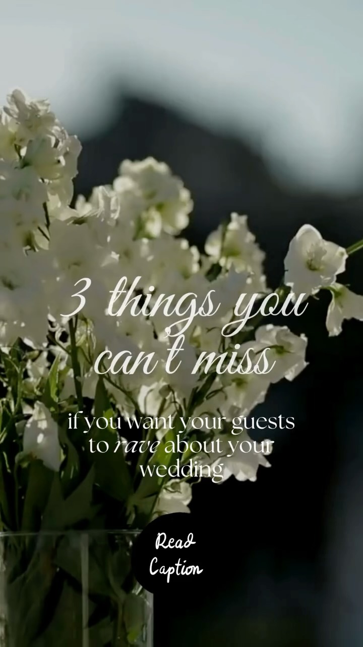 1. Keep the timeline tight and flowing.
Guests remember how a wedding feels — and the fastest way to lose momentum is with long, unplanned gaps. A well-structured timeline creates a natural rhythm: smooth transitions, the right energy at the right time, and zero moments where guests are left wondering what’s happening next. When your timeline supports the experience, everything else feels effortless.
2. Feed them well (and on time).
Food is one of the BIGGEST things guests talk about — for better or worse. Keep everyone happy by starting passed appetizers right after the ceremony, sticking to the dinner schedule, and offering late-night bites that surprise and delight. When guests feel taken care of (and not starving), they relax, have fun, and stay engaged with the celebration.
3. Add meaningful personal touches that make people feel connected to you.
The most memorable weddings are the ones where guests think, “This feels so them.” Whether it’s a curated playlist, a welcome note on each place setting, a signature scent, or a moment in the ceremony that tells your story — personalization creates emotional impact. Those are the details people rave about for years.
TWL helps you design a guest experience that feels seamless, intentional, and unforgettable.
Ready to start planning? Email us at theweddinglabcanada@gmail.com
or check out our website at the link in our bio.