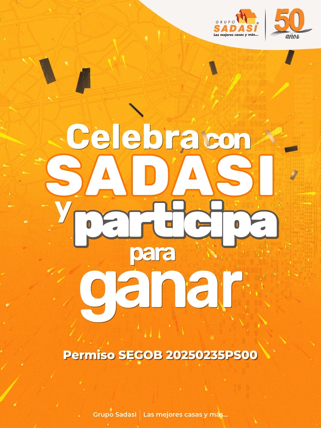 Estamos celebrando 50 años construyendo los mejores hogares y queremos que tú también ganes. 🏠🧡
Escritura tu casa o departamento entre el 1 de noviembre del 2025 al 30 de septiembre del 2026 para participar por un millón de pesos. 🙌🏻✨💰
Conoce más en: https://bit.ly/4p8bQak
¡Gracias por acompañarnos todos estos años!
*Consulta términos y condiciones: https://bit.ly/4p8H4y2
