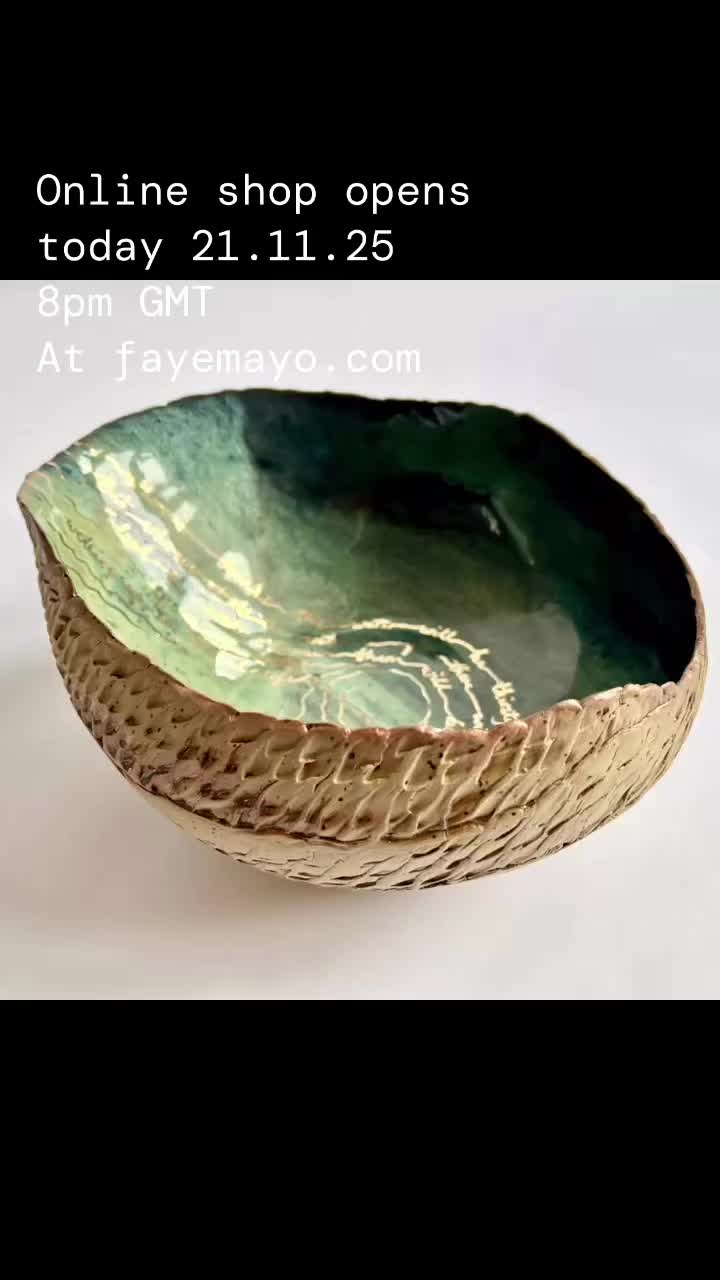 I’m so excited about showing you my latest work. Loading up my shop with my Autumn Collection as we speak.
My leafy sculpture “Renewed” will also be released in an auction.
#bluepotterylove #ceramicstudio #sculpture #blueaesthetic #pottery #ceramicshopping #onlineauction