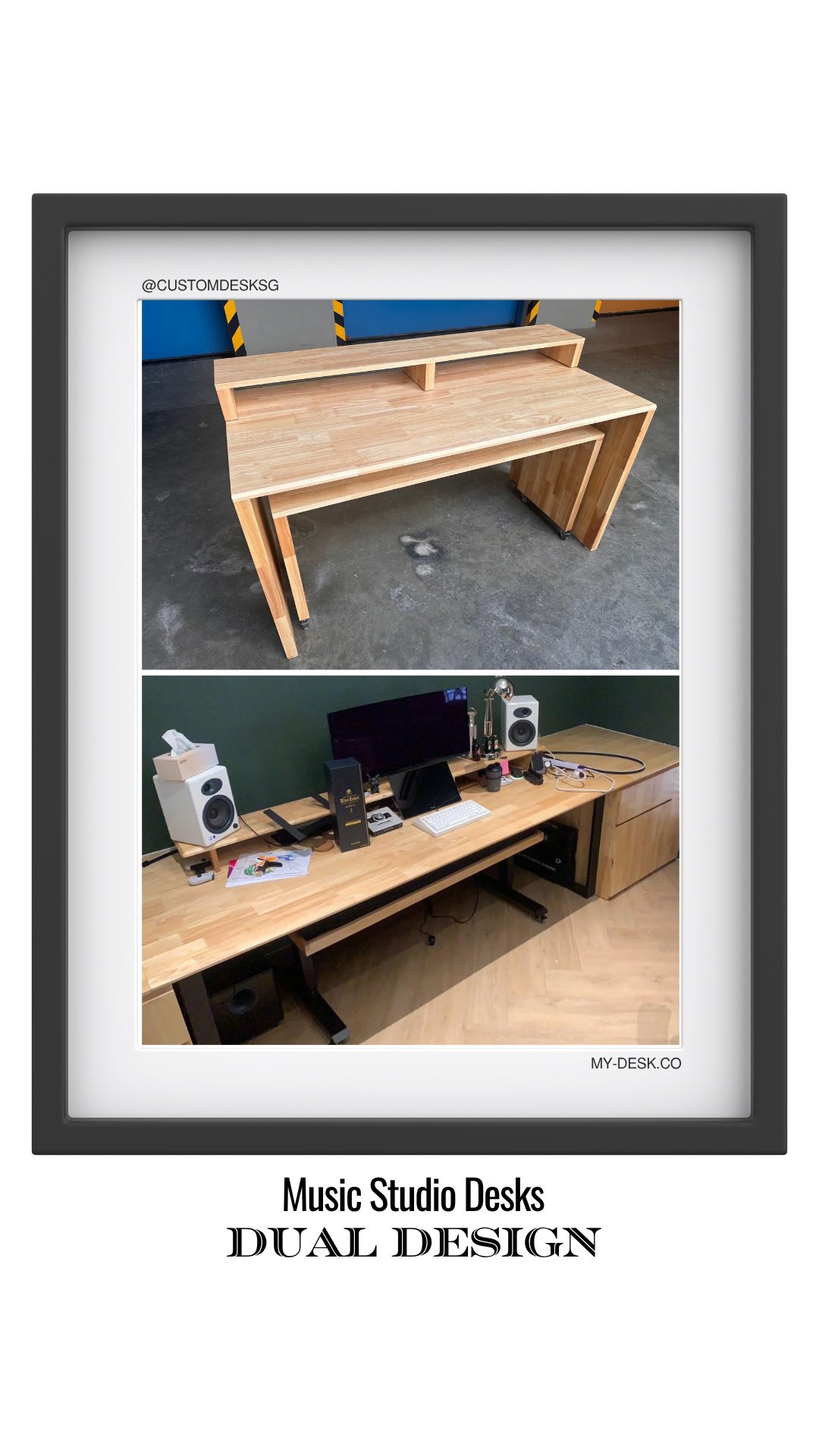 Two Desks in One. Zero Compromise on Space or Luxury. ⚖️
The Dual Trolley Design is the most flexible solution for your multi-functional room. This bespoke music studio desk features a separate, mobile trolley for your keyboard that seamlessly tucks away beneath your main workstation.
Unleash the full potential of your space. We help you design every detail.
Start designing your custom music studio desk today! Contact us to schedule a consultation. ➡️
#TrolleyDesk #DualDesk #WorkPlayBalance #MusicFlexibility #BespokeDesign #CustomMade #customdesksg #mydeskco #singaporeinteriordesign #pianodesk #customdesk