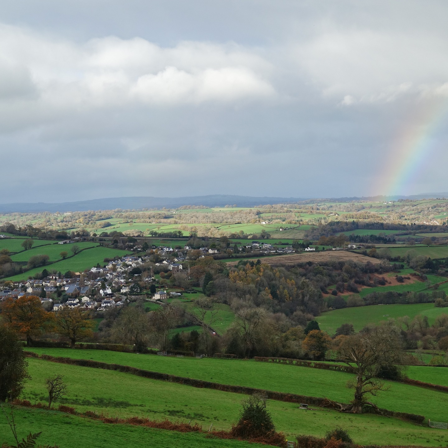 Out remembering my dear identical twin, Paul, 9 years ago yesterday, he passed away. Wow, what happens to time? Love you, Paul. The day was divine - wild and divine! Here are just two photos. It was the Grosmont circular on the Monmouthshire and Herefordshire border - taking in sections of the Monnow Valley Walk and Three Castles Walk. The rainbow was far out beside Grosmont village - we're looking into West Herefordshire. Let us know. Many thanks. Peace out there.
#grosmont #monmouthshirewalks #monmouthshire #countrywalk #countrysidewalk #herefordshire #rainbow #rambling #ramble #borderlands #november
