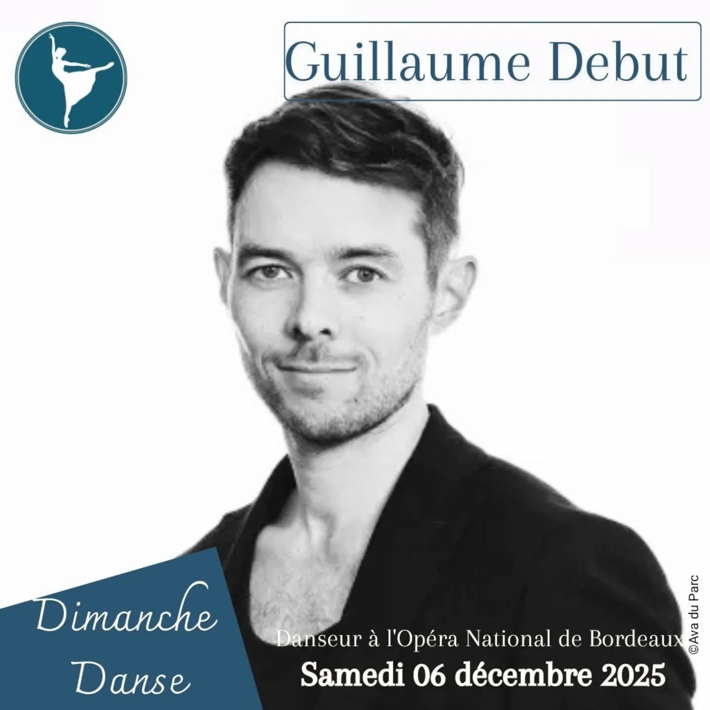 ✨ Nous avons la joie de vous annoncer notre Dimanche Danse du mois de décembre!
🩰 Nous sommes heureux d'accueillir notre fabuleux parrain Guillaume Debut, Danseur de l'Opéra National de Bordeaux et chorégraphe pour notre dernier Dimanche Danse de la saison!
Une superbe après-midi de danse!
Le Samedi 06 décembre 2025
13h30-15h00 niveau moyen
15h15-16h45 niveau avancé
✨ Un événement à ne pas manquer!
Nous sommes impatients de partager ce moment de danse avec vous!
✍️Inscriptions sur notre page HelloAsso (lien en bio)
🩰Attention le nombre de places est toujours limité!
A très bientôt!
Dansons!
@guillaume_debut
@marie_girard_inspiration_mg #eysinesmaville #eysines #eysinesculture #bordeaux #bordeauxmaville #bordeauxmetropole #merignac #merignacmaville #bassindarcachon #arcachon #bruges #lebouscat #saintmedardenjalles #audenge #danse #stagededanseclassique #dimanchedanse #ballet #LaCinquièmeArabesque #lacinquiemearabesque #operanationaldebordeaux #danseuses #danseurs