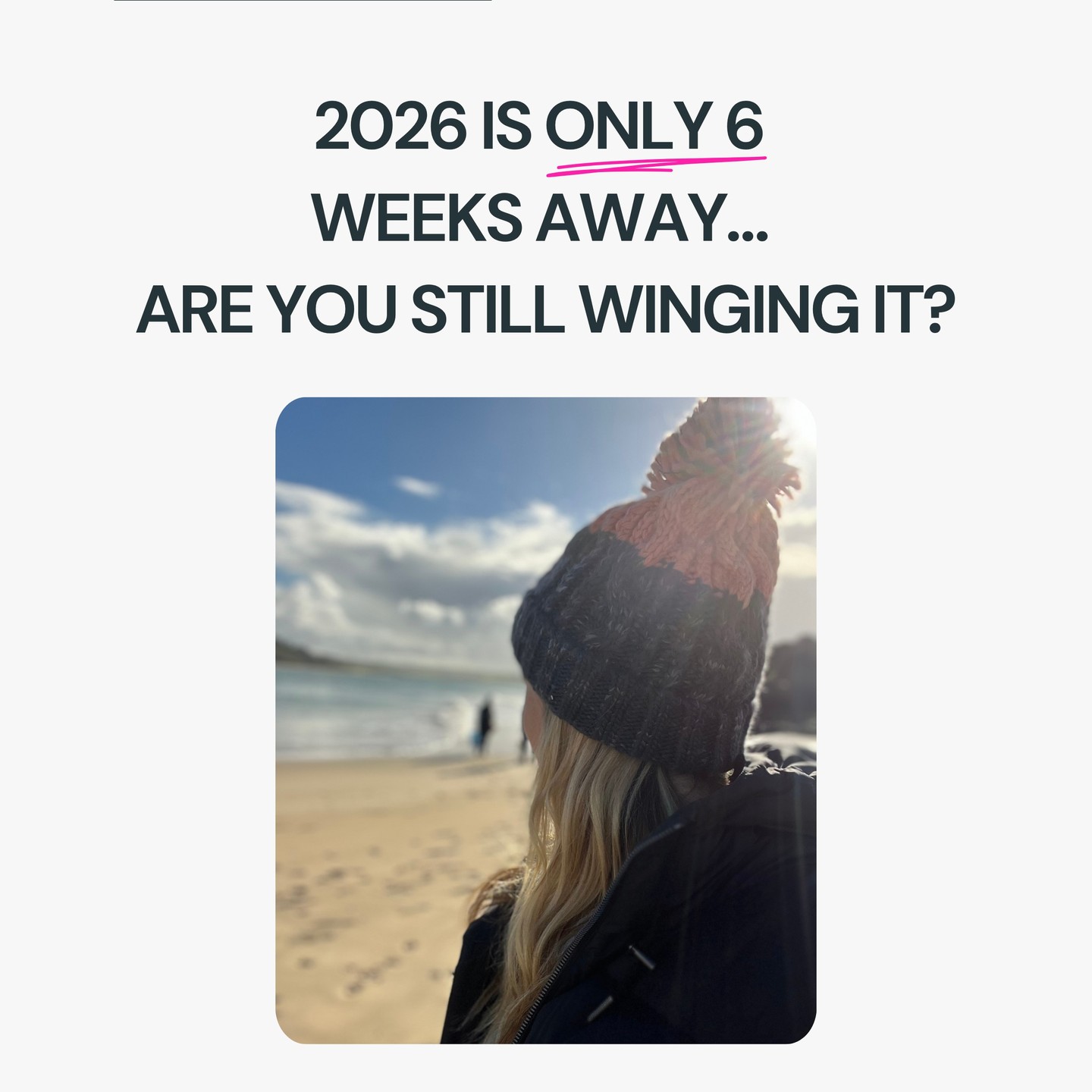 Quick question: is 'I’ll sort that in the New Year…' actually working?
…because, well, 2026 is only SIX. WEEKS. AWAY. 😅
If you’re still spending your days firefighting inboxes, scrambling for content ideas, AND promising yourself you’ll 'get organised soon', you already know it’s not really working, right?!
But here’s the shift ⤵️
Getting organised in your business doesn’t have to mean a HUGE overhaul, a colour coded Notion board...or magically finding 10 extra hours a week.
Sometimes it’s as simple as:
- Handing off the admin that drains you
- Finally getting consistent on socials, without doing it all yourself
- Putting light touch systems in place so that 2026 starts calm, not chaotic
- Giving future you the gift of space, not stress!
You deserve to walk into next year feeling in control, not catching up 🙌🏼
If part of you is whispering 'yeah, this isn’t working anymore' then you already know what’s next...
Let me help make your life easier!
If you want 2026 to feel lighter, calmer and more organised, DM me 'CALM’ and I’ll share the support option that fits where you are 🫶🏼