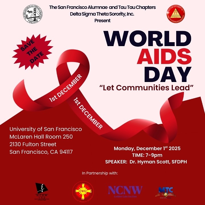 The San Francisco Alumnae Chapter is cooking up great things for community this holiday season. Swipe to see where you can find us in December.
Slide 1: Join us and the Tau Tau Chapter at the University of San Francisco for World AIDS Day. Hear from experts on the impact of federal funding, the latest data, and how you can raise awareness. Register at sfacdst.org/events
Slide 2: A Christmas to Remember: Black Business Crawl. Join us as we shop with a cause. Support Black-owned businesses and donate an unwrapped toy for a toy giveaway.
Slide 3: Join us for one stop or shop at them all. We will end the afternoon with a celebration at Sheba Lounge.
Stay tuned for more great things happening in December!
#happyholidays