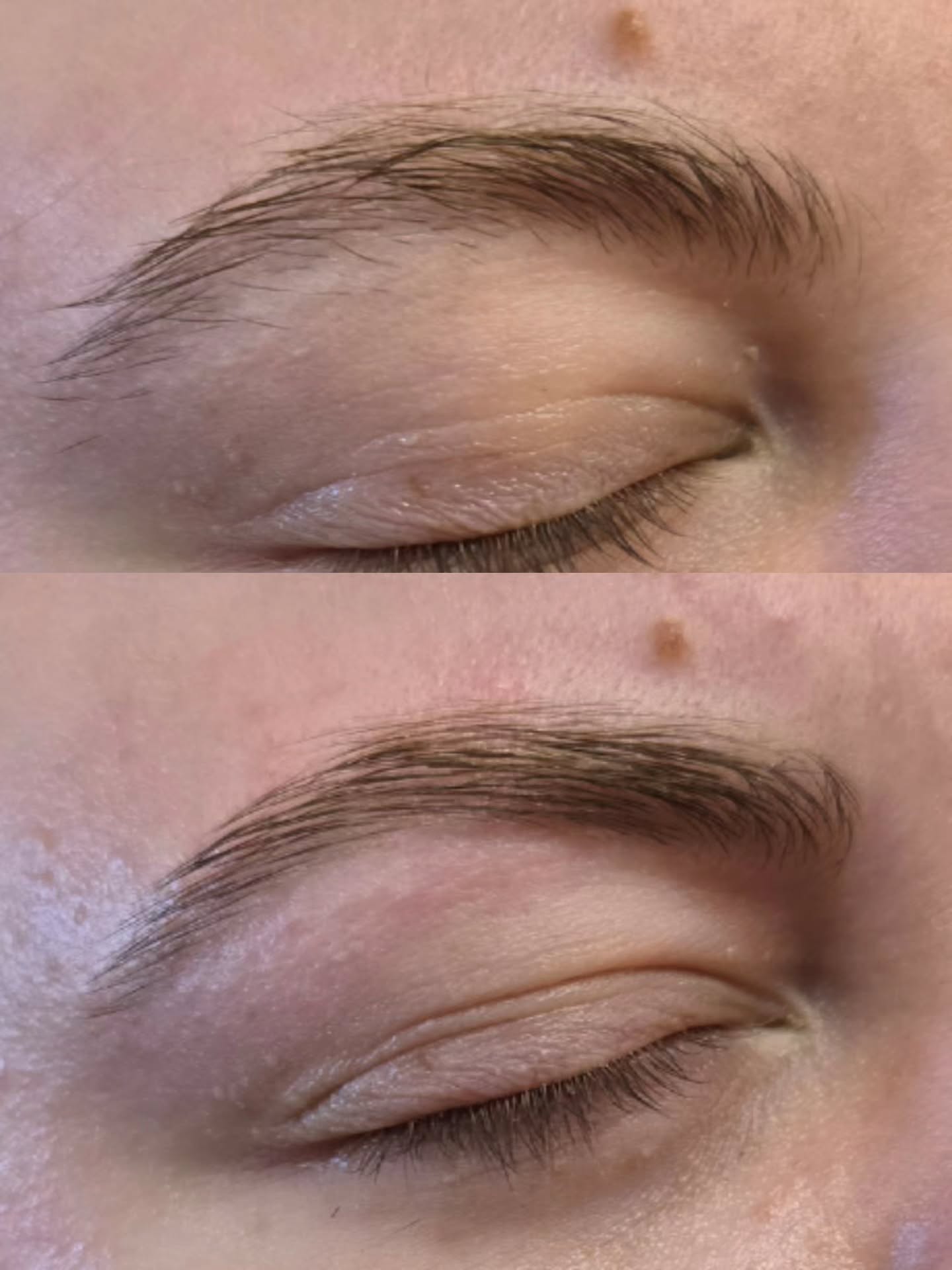 Keeping these beauties shaped, fluffy, and tinted with a wax and tint every 4 weeks ✨️
.
#hiramgeorgia #dallasga #browsofgeorgia