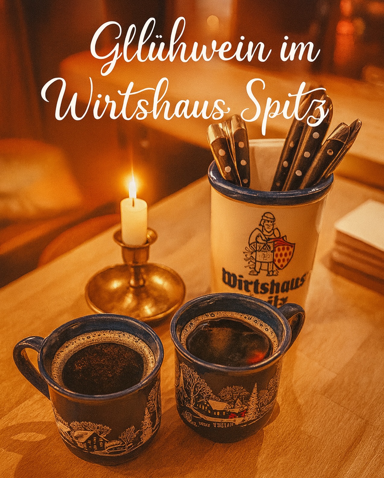 Der Duft von Gewürzen, heißem Wein und viel Gemütlichkeit liegt wieder in der Luft 🍷✨
Kommt vorbei und genießt euren Glühwein im Wirtshaus Spitz – perfekt für kalte Tage!
🕯️ Warmes Licht, guter Geschmack
🍷 Hausgemachter Glühwein
🏡 Traditionelles Wirtshaus-Flair
🤍 Wintermomente, die einfach gut tun
Wir freuen uns auf euren Besuch!
#glühwein #wirtshausspitz #winterzauber